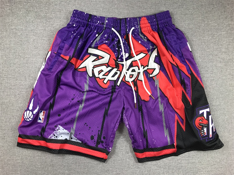 Toronto Raptors Shorts Hardwood Classics Hyper Hoops - Basketball Shorts Store