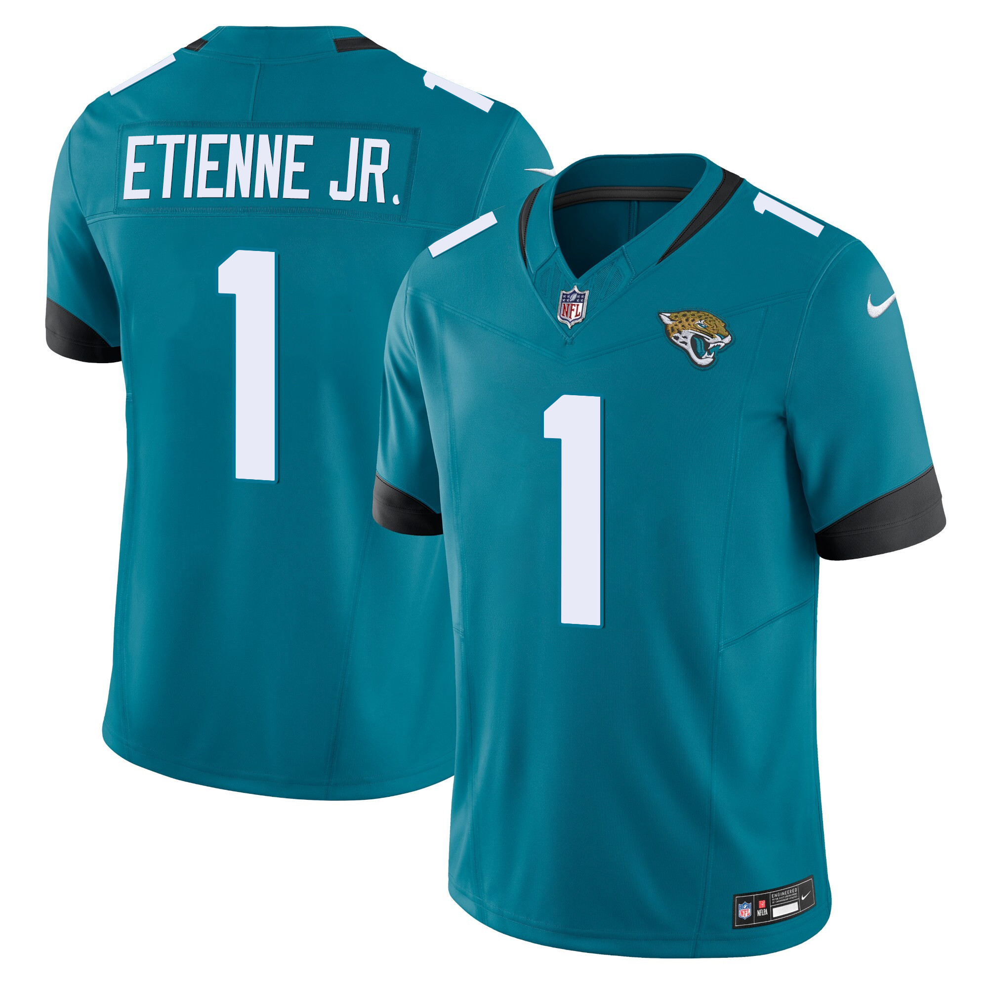 Travis Etienne Jr. Men's Jacksonville Jaguars Vapor Limited Teal Jersey - All Stitched