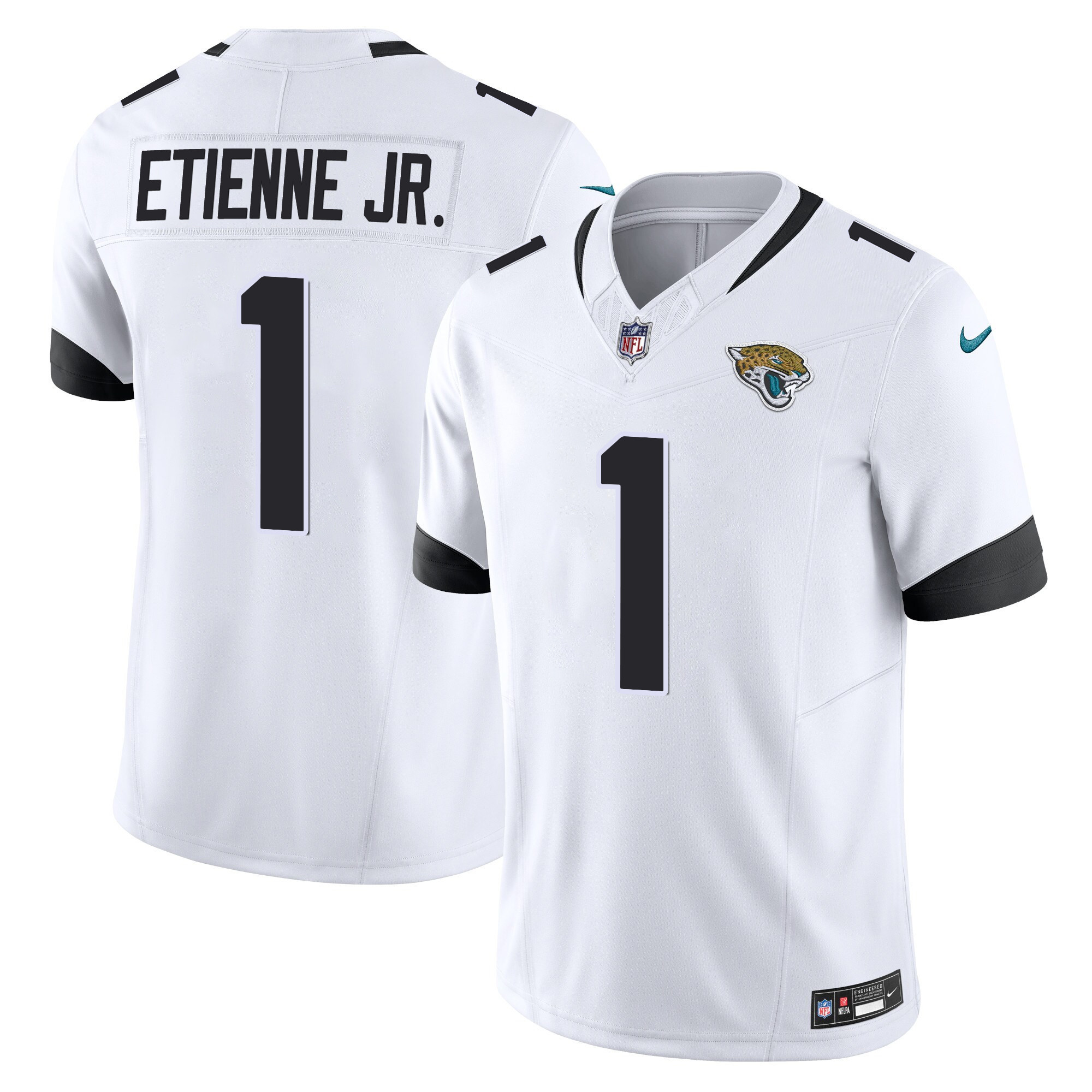 Travis Etienne Jr. Men's Jacksonville Jaguars Vapor Limited White Jersey - All Stitched