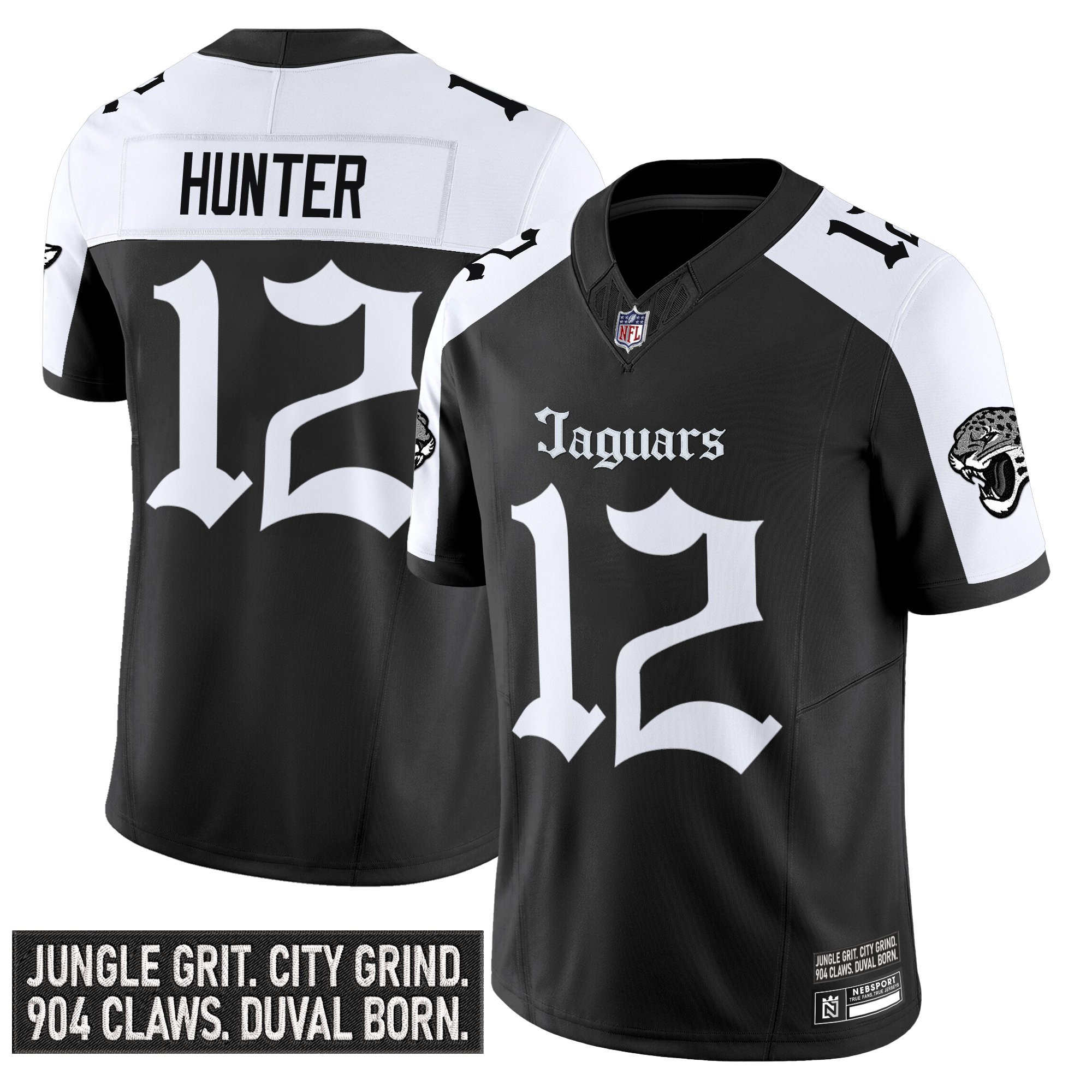 Travis Hunter Men's Jacksonville Jaguars 'Gothic Duvall Shadows Edition' Vapor Alternate Jersey - All Stitched