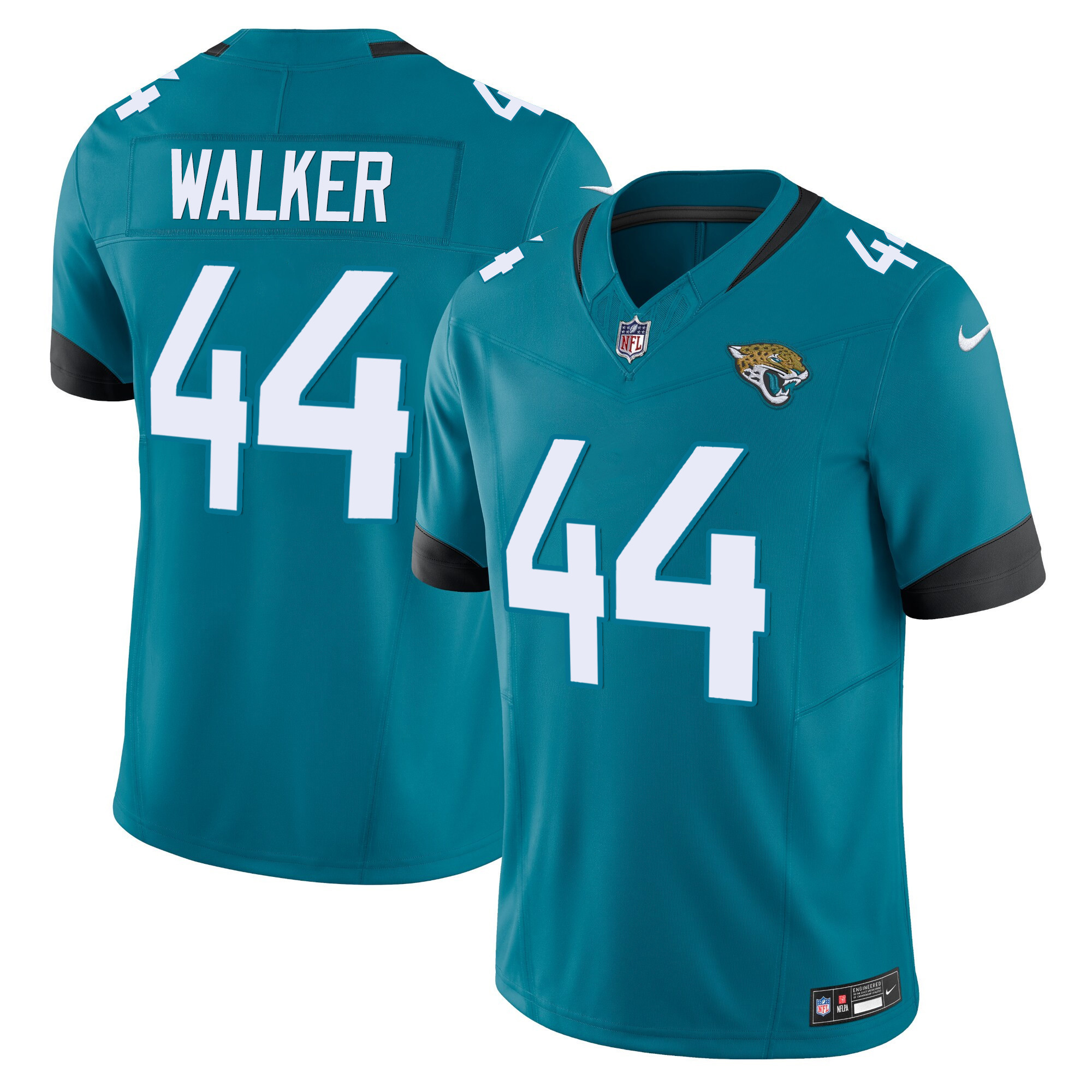 Travon Walker Men's Jacksonville Jaguars Vapor Limited Teal Jersey - All Stitched