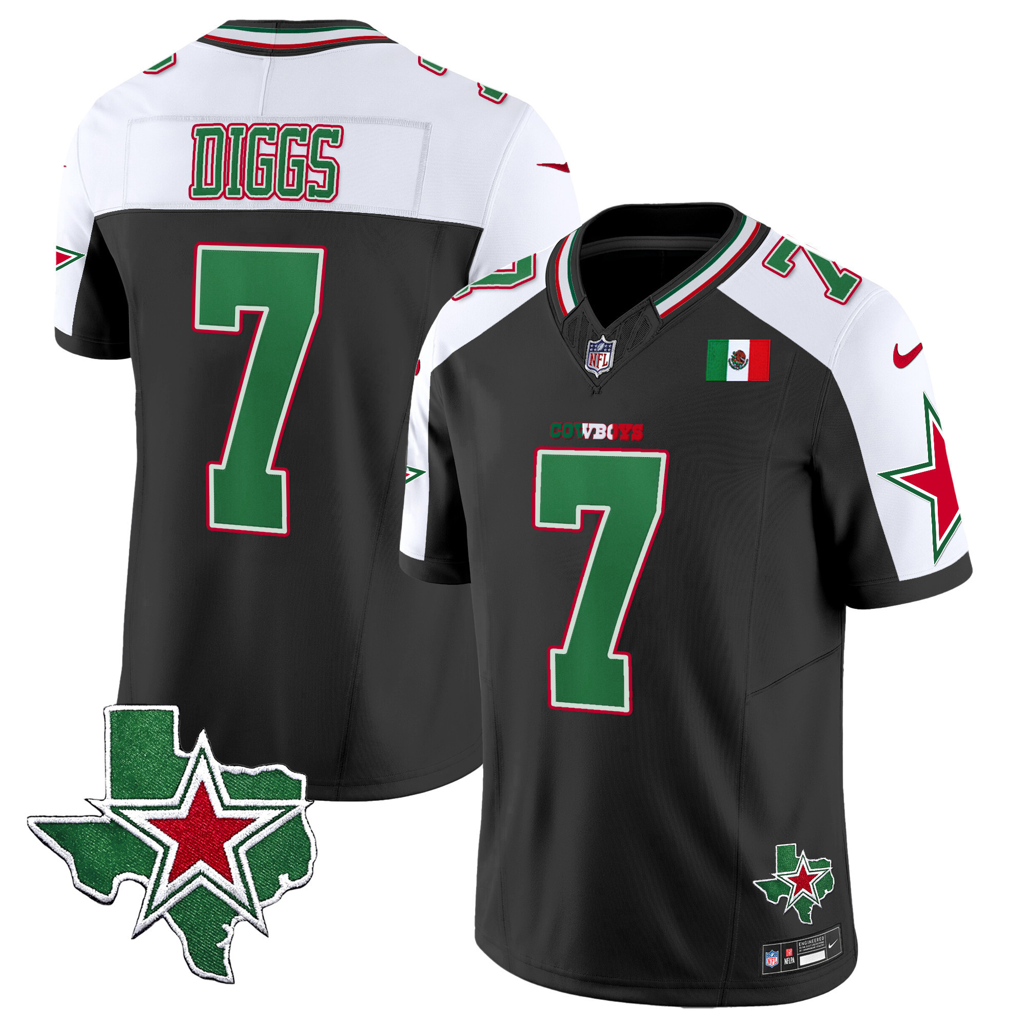 Trevon Diggs Men's Dallas Cowboys 2024 Mexico Vapor Limited Alternate Jersey - All Stitched
