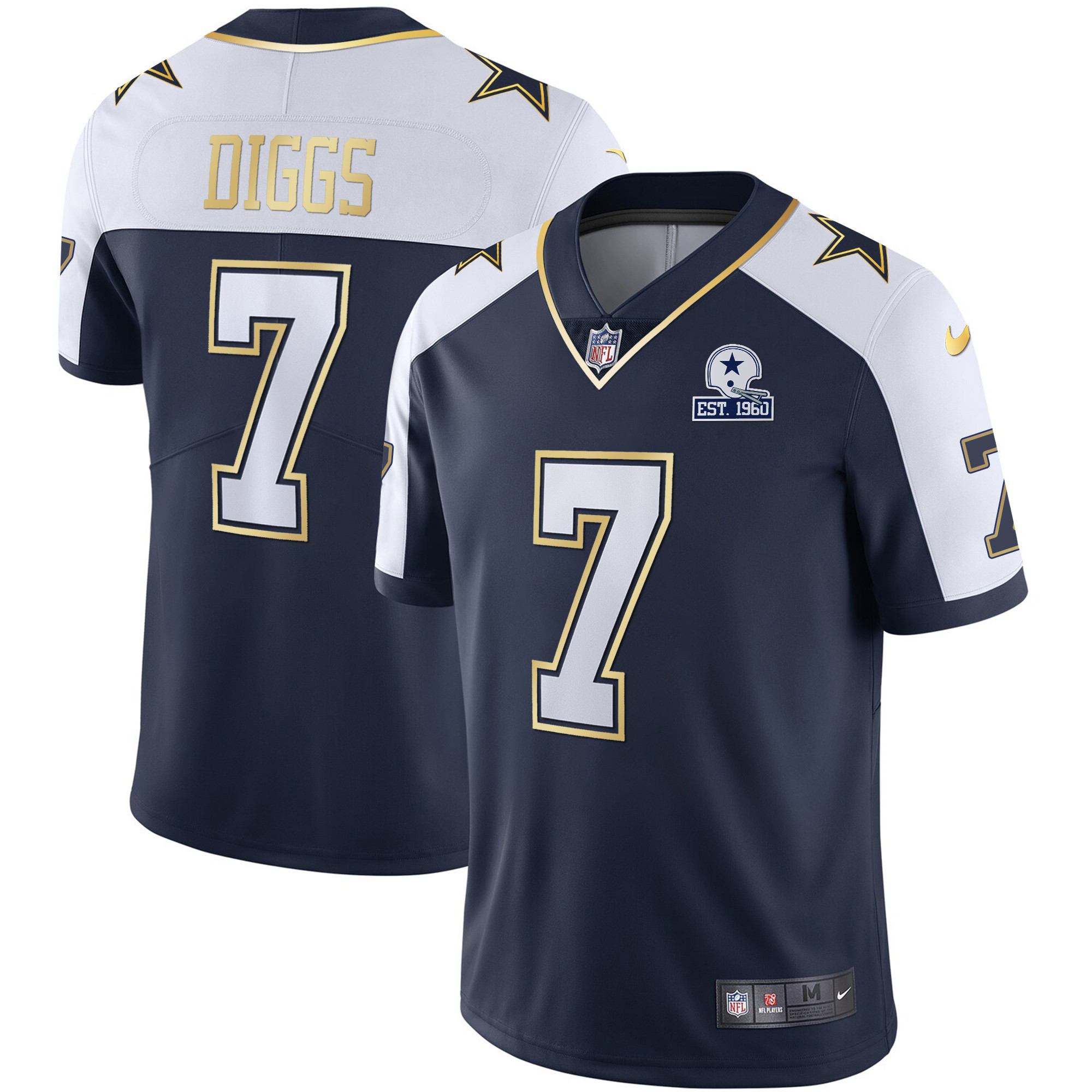 Trevon Diggs Men's Dallas Cowboys Vapor Gold Alternate Jersey - All Stitched