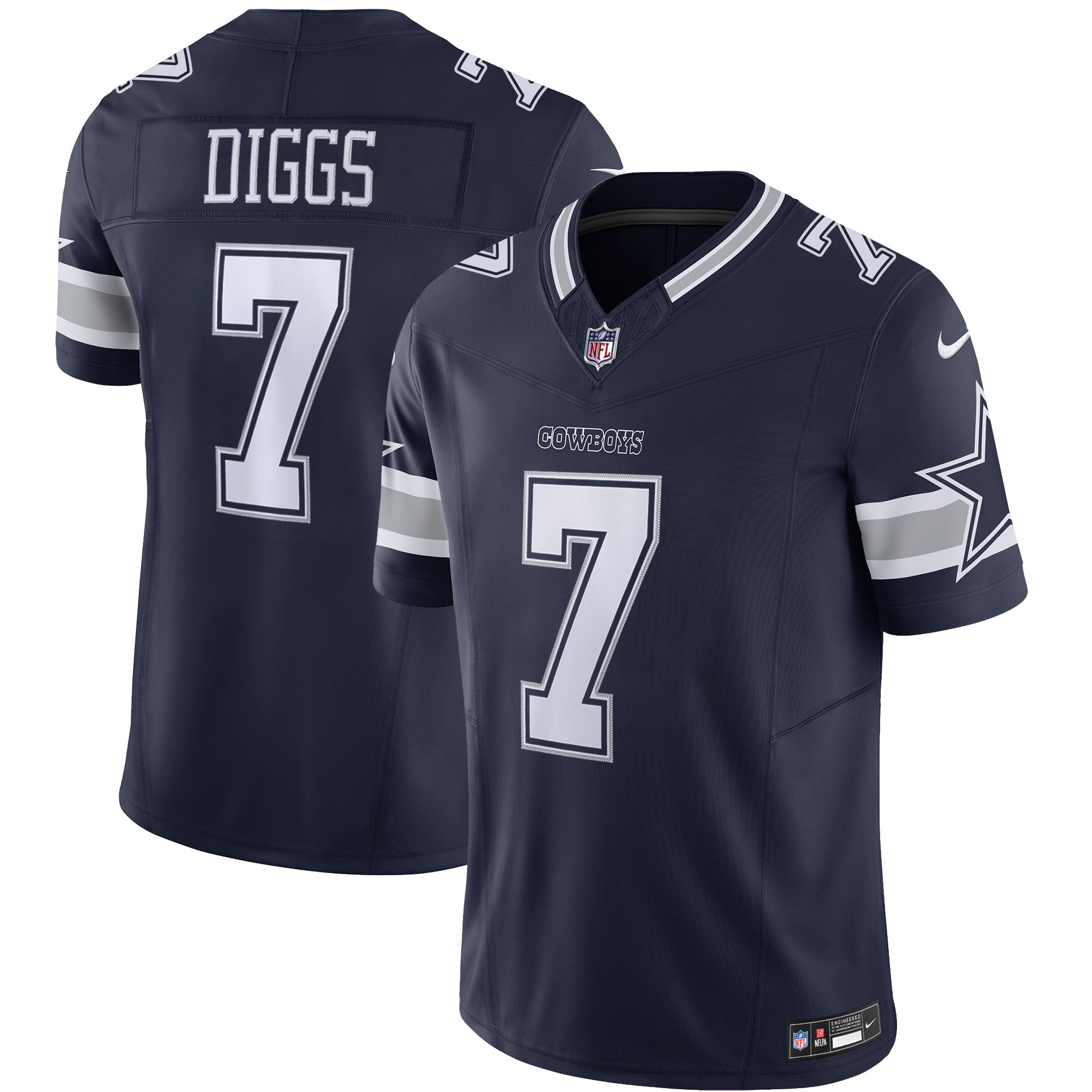 Trevon Diggs Men's Dallas Cowboys Vapor Limited Jersey Ã¯Â¿Â½ All Stitched Navy Jersey - All Stitched