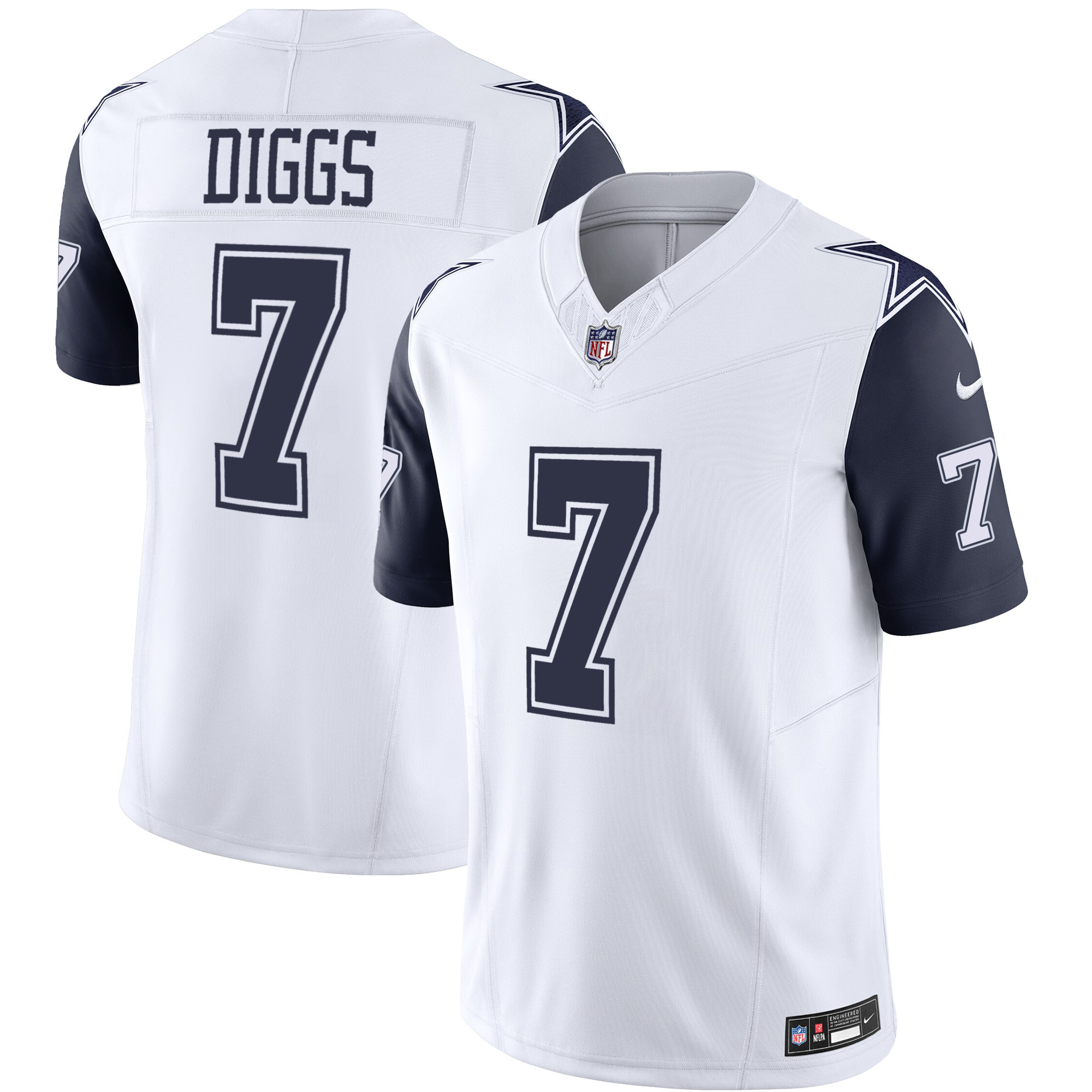 Trevon Diggs Men's Dallas Cowboys Vapor Limited Jersey ÃƒÂ¯Ã‚Â¿Ã‚Â½ All Stitched Navy Sleeves Jersey - All Stitched