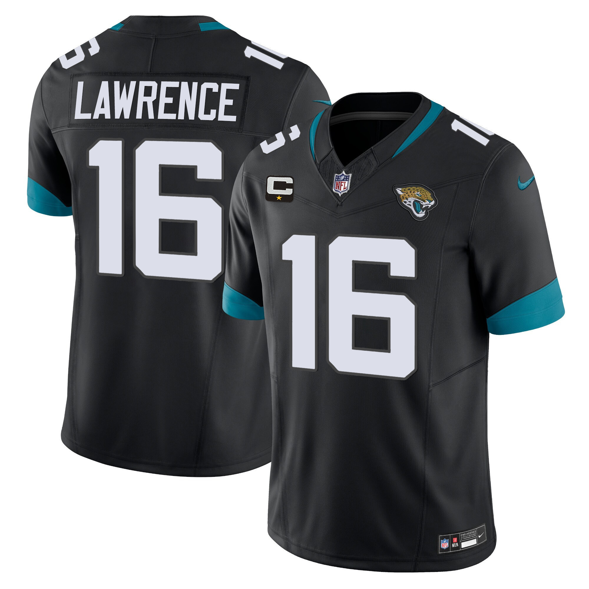 Trevor Lawrence Men's Jacksonville Jaguars Vapor Limited Black Jersey - All Stitched