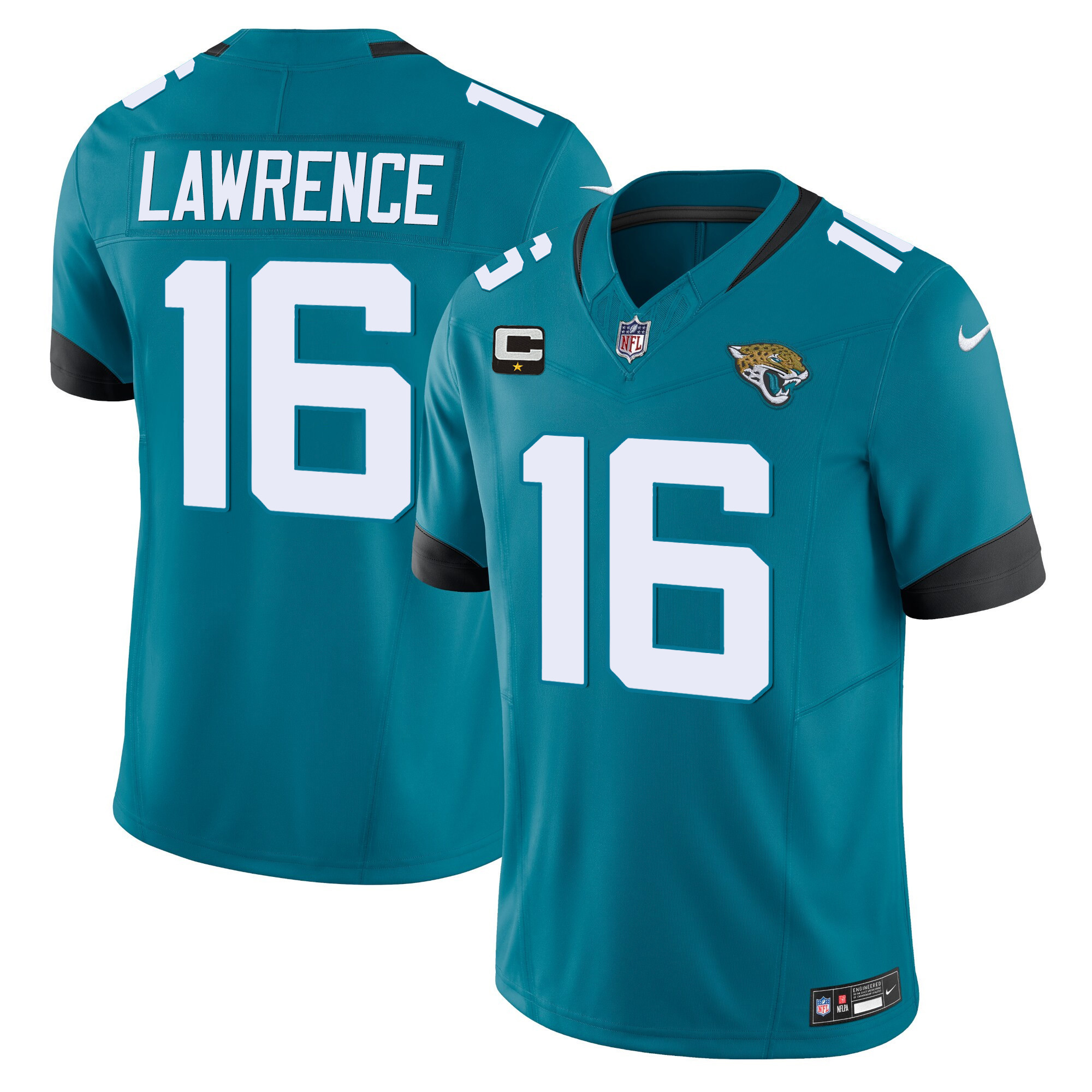 Trevor Lawrence Men's Jacksonville Jaguars Vapor Limited Teal Jersey - All Stitched