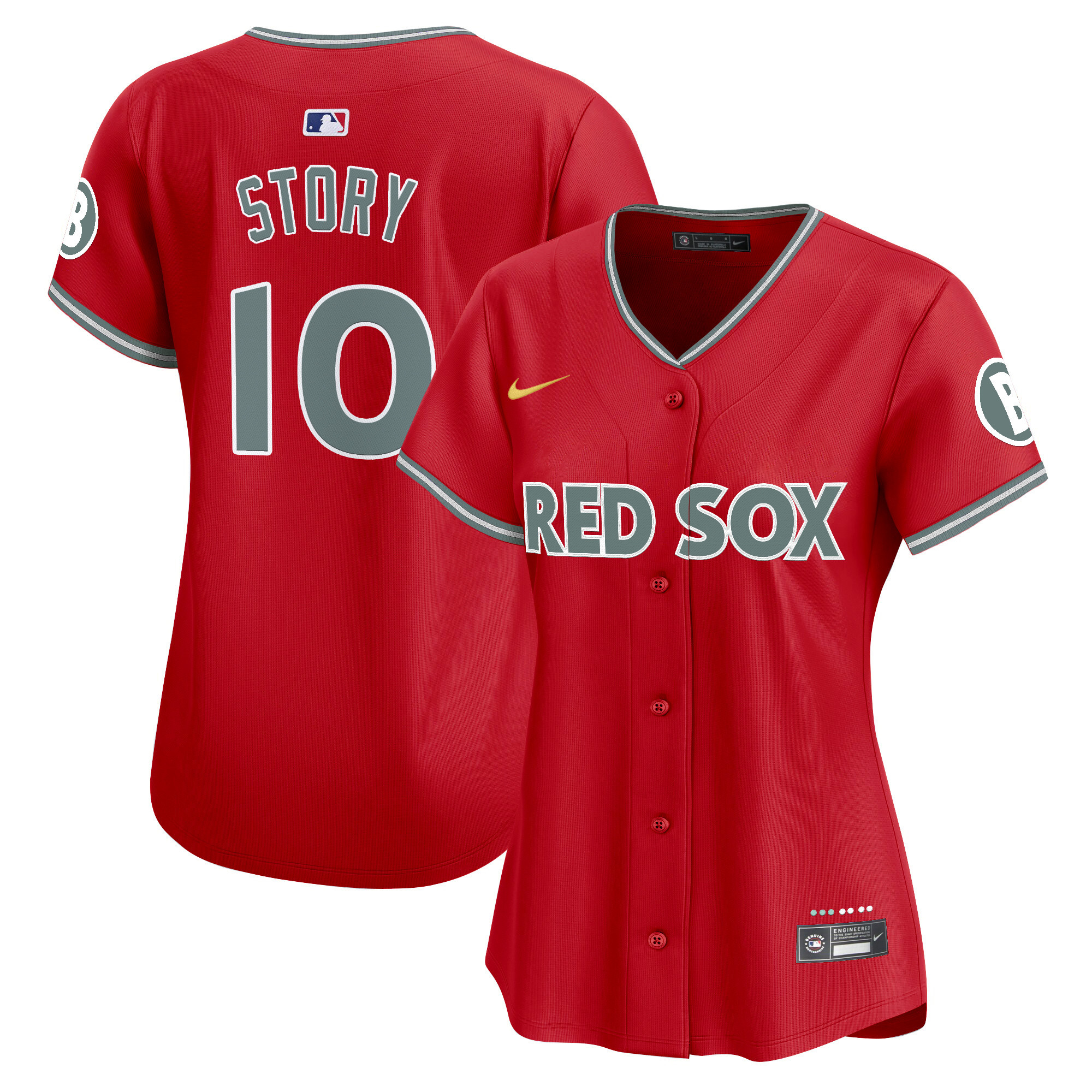 Trevor Story Women's Boston Red Sox 2025 City Connect Vapor Premier Limited Red Jersey - All Stitched