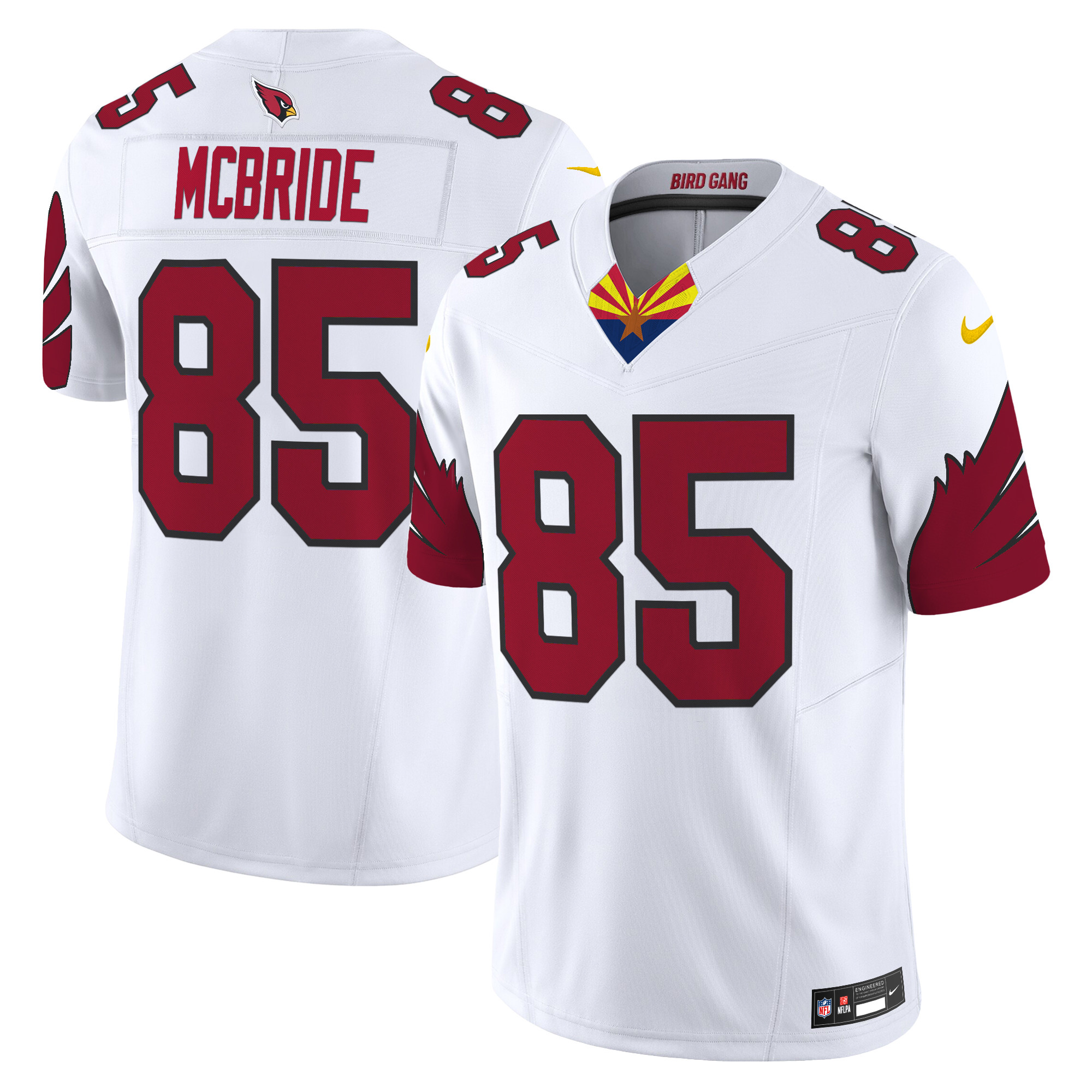 Trey McBride Men's Arizona Cardinals 2024 Special Vapor Limited White Jersey - All Stitched