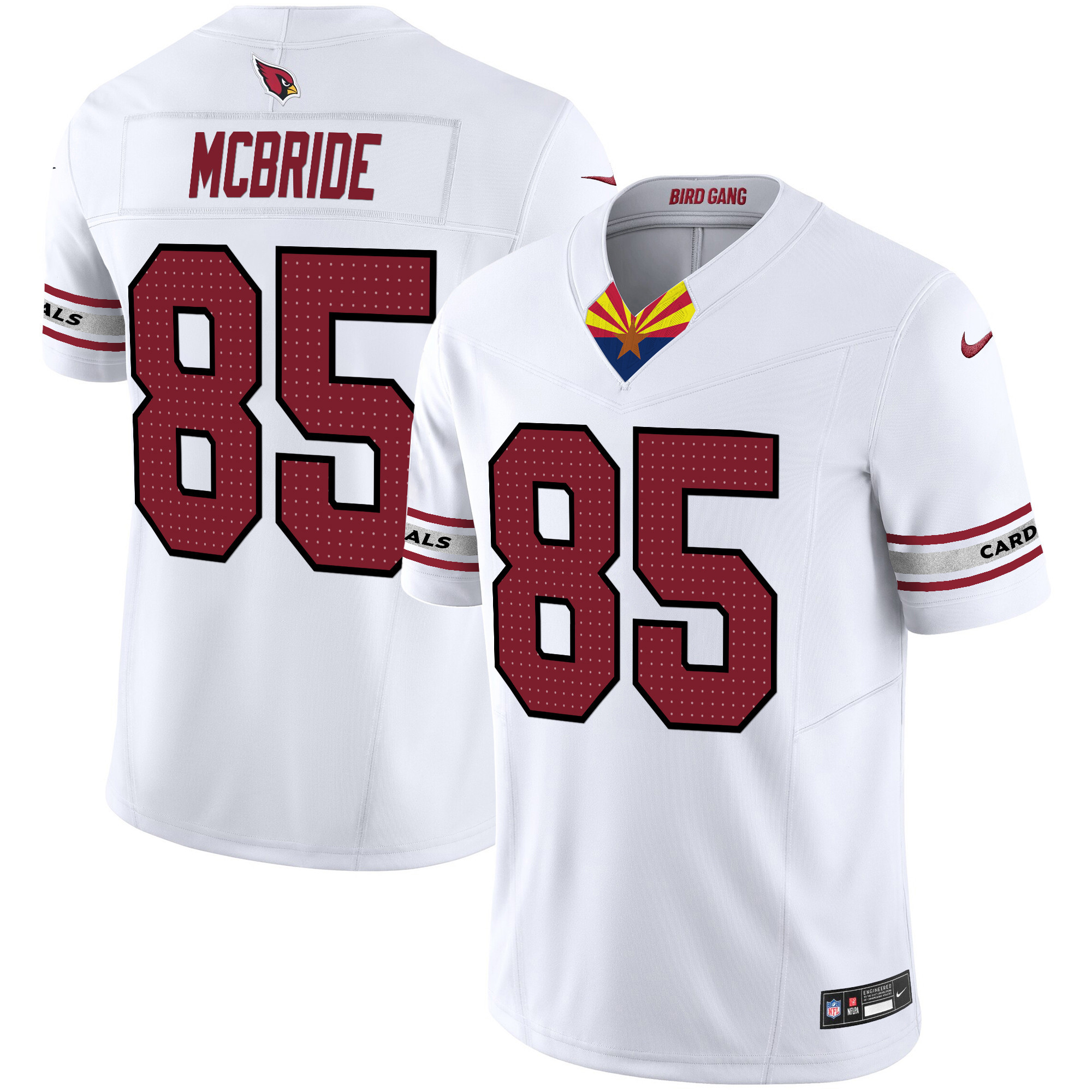 Trey McBride Men's Arizona Cardinals 2024 Special Vapor Limited White Jersey - All Stitched