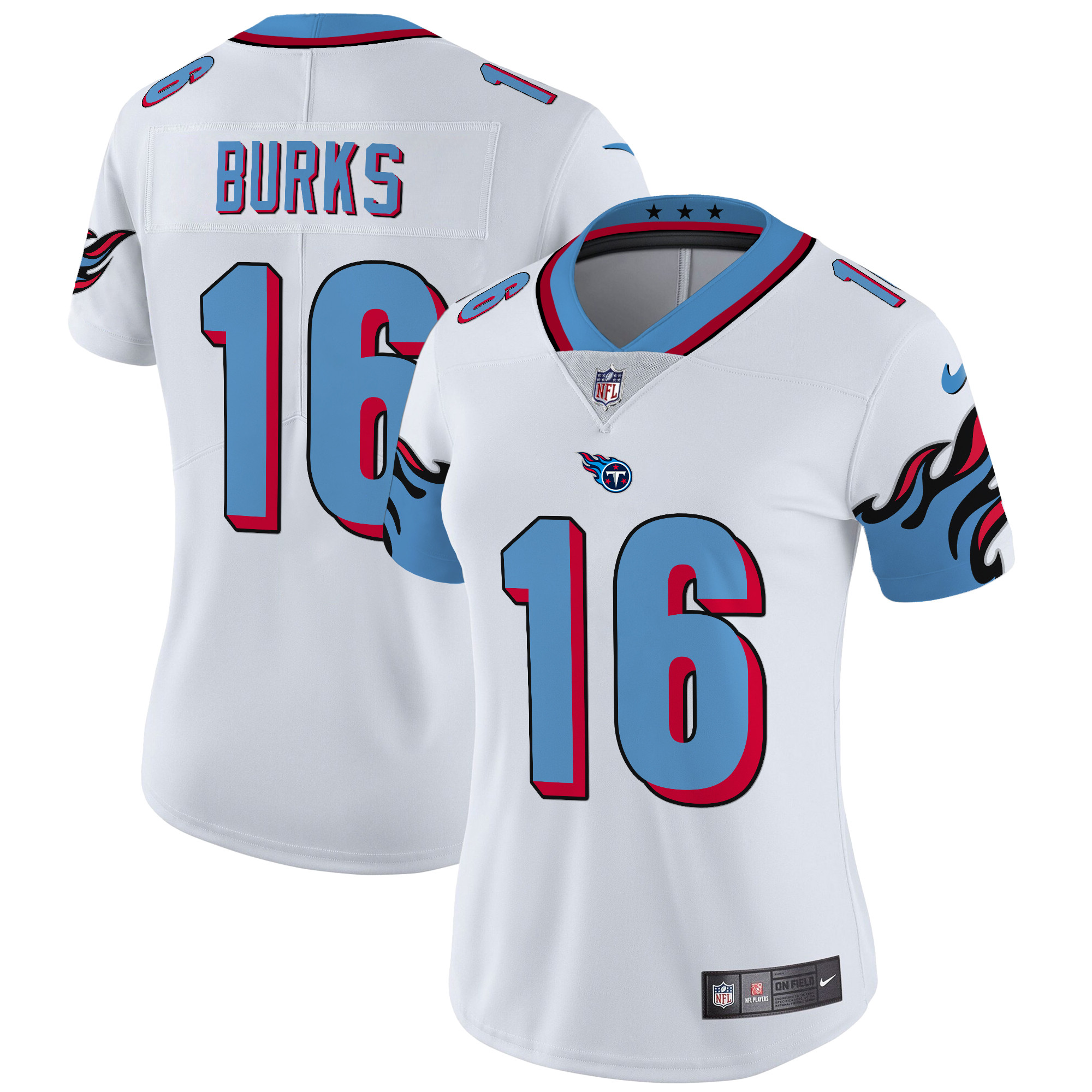 Treylon Burks Women's Tennessee Titans Special Vapor Limited White Jersey - All Stitched