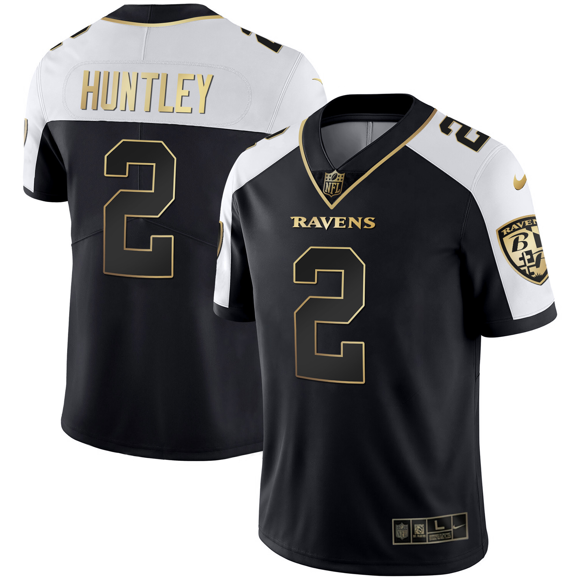 Tyler Huntley Men's Baltimore Ravens Gold Vapor Alternate Jersey - All Stitched