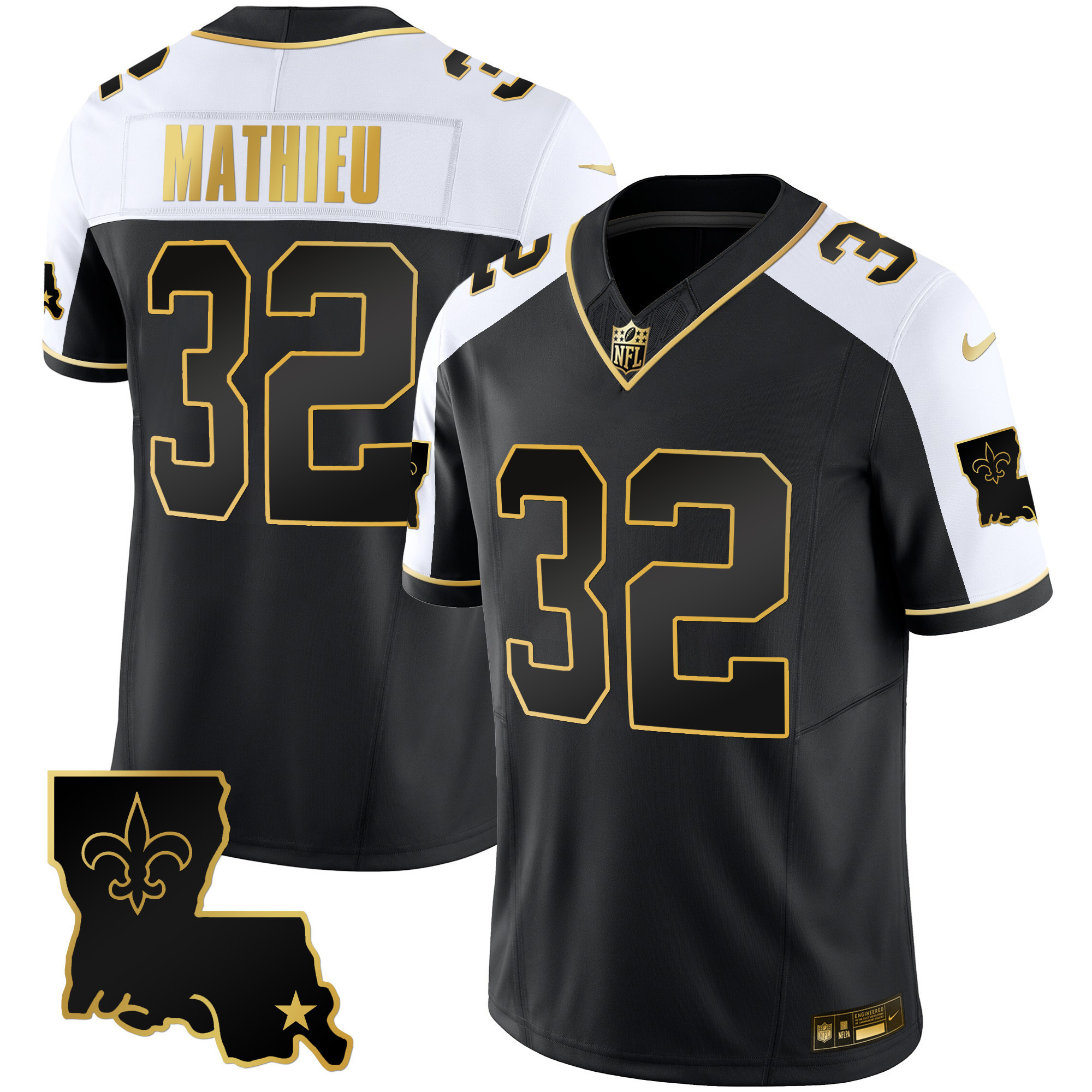 Tyrann Mathieu Men's New Orleans Saints 1987 Legacy Gold Vapor Alternate Jersey - All Stitched