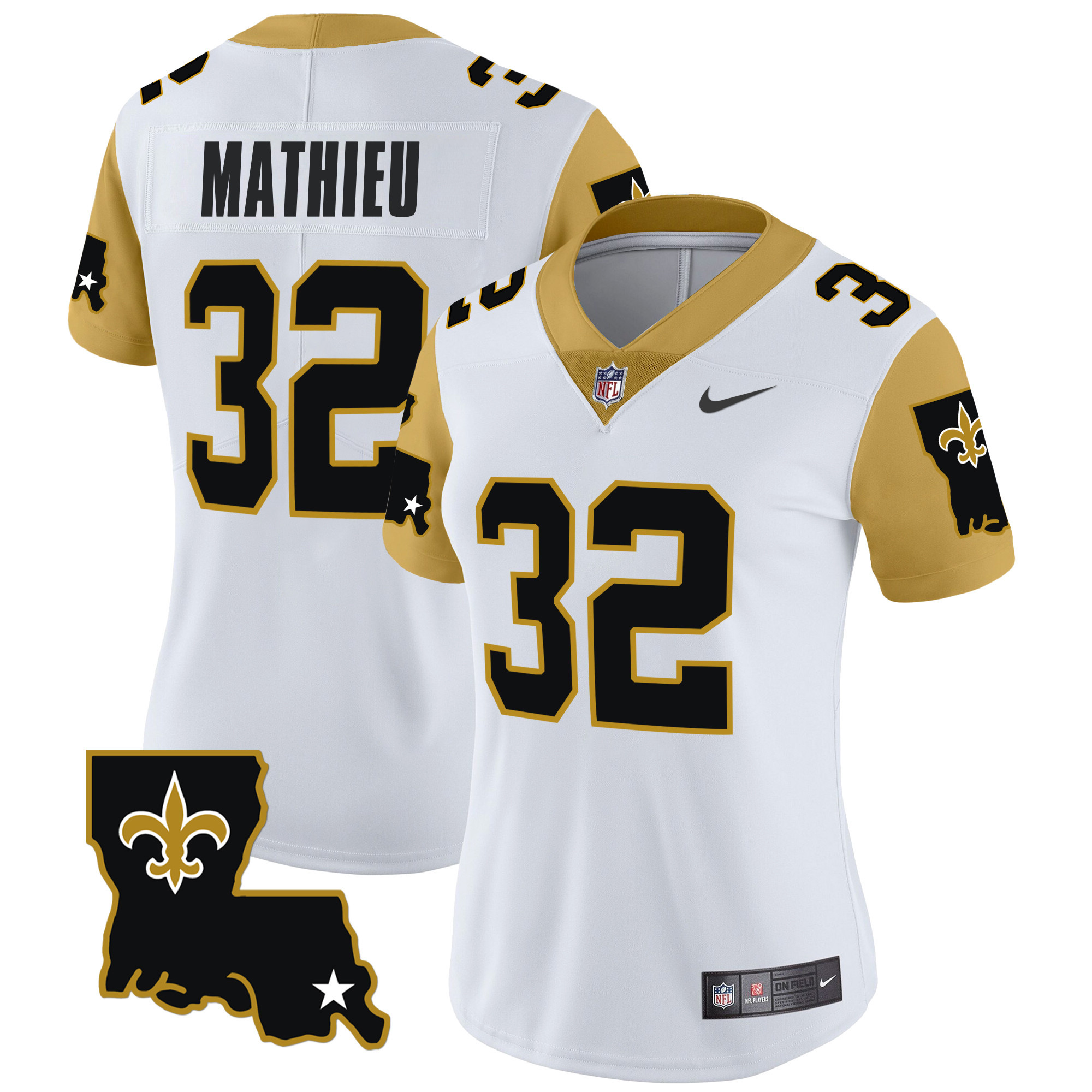 Tyrann Mathieu Women's New Orleans Saints 1987 Legacy Vapor Limited White Jersey - All Stitched