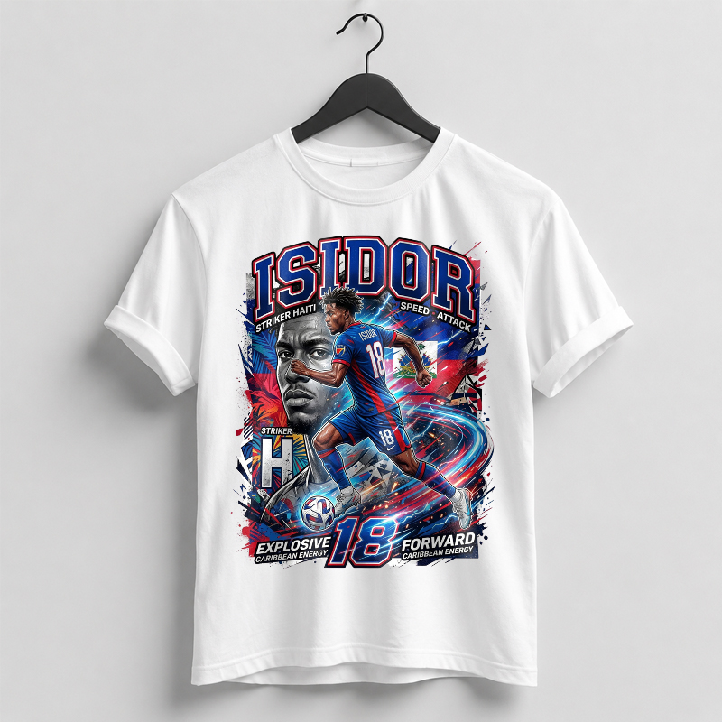 ISIDOR Haiti Forward Lightning World Cup 2026 Tshirt