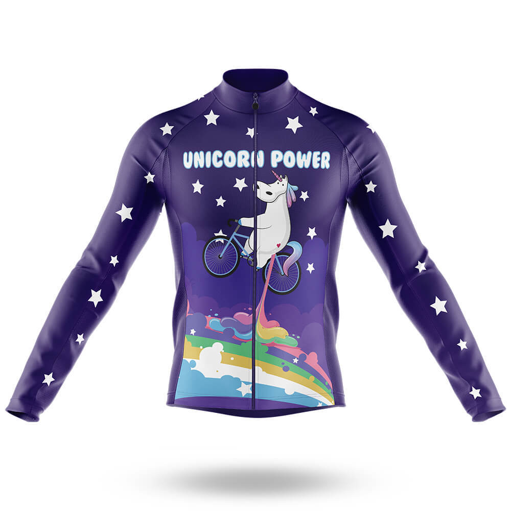 Unicorn Power - Men's Cycling Long Sleeve Jersey