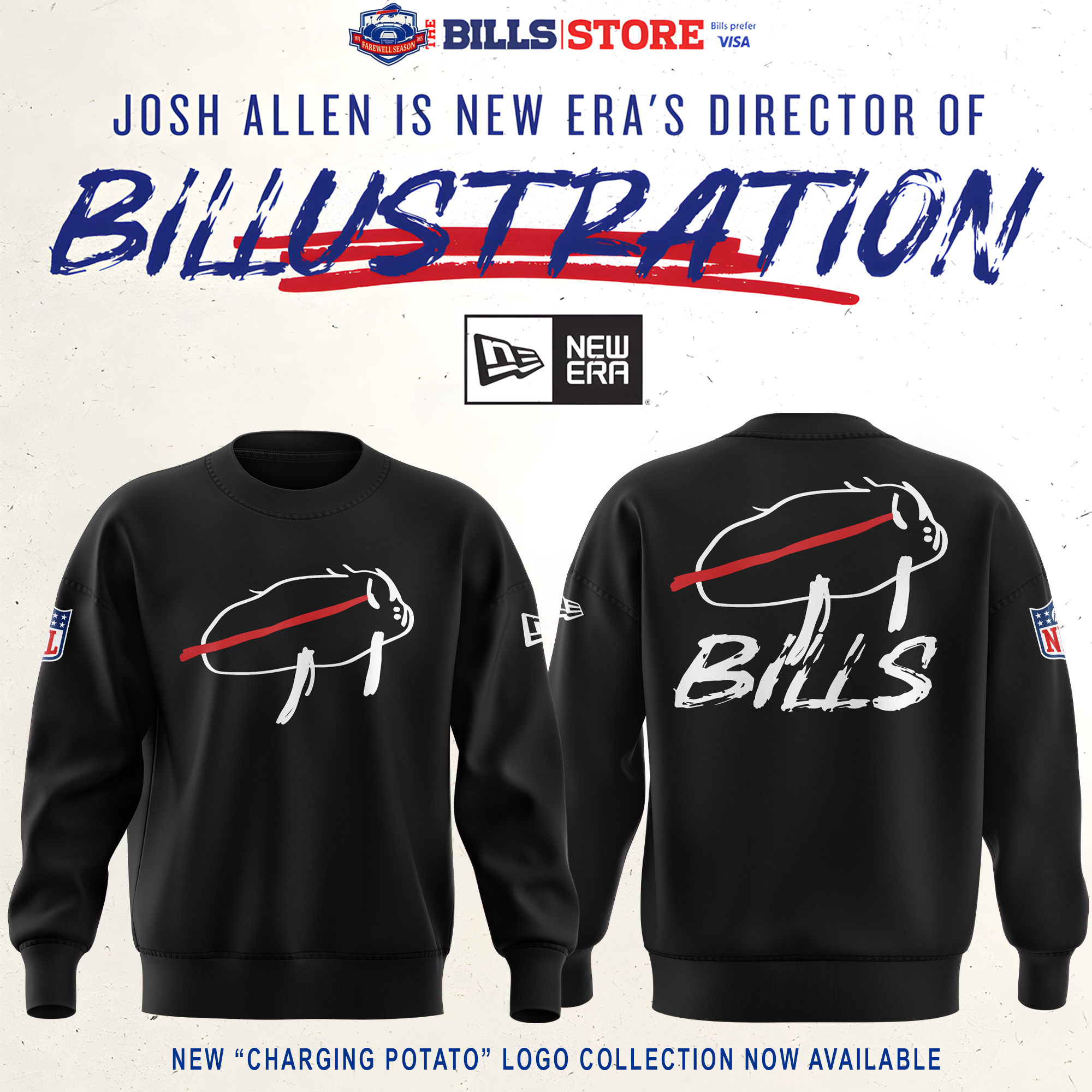 Unisex New Logo Fleece Sweatshirt - Black Casual