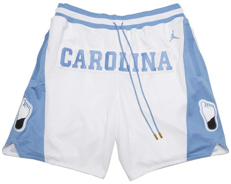 University of North Carolina White Shorts - Basketball Shorts Store
