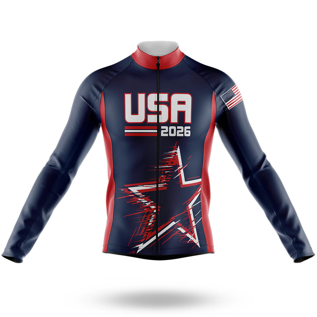 USA 2026 V2 - Men's Cycling Long Sleeve Jersey