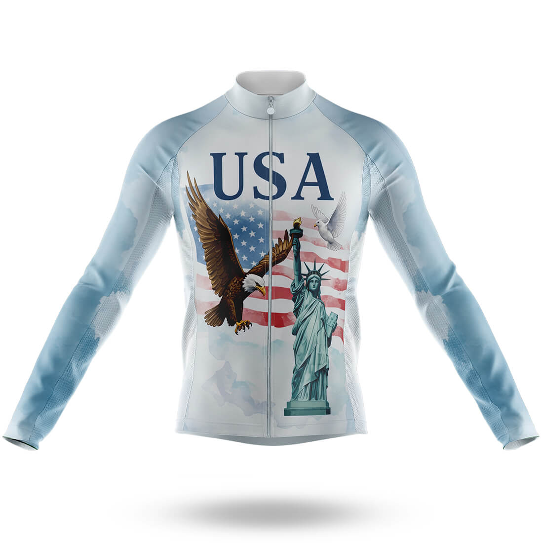 USA Freedom - Men's Cycling Long Sleeve Jersey