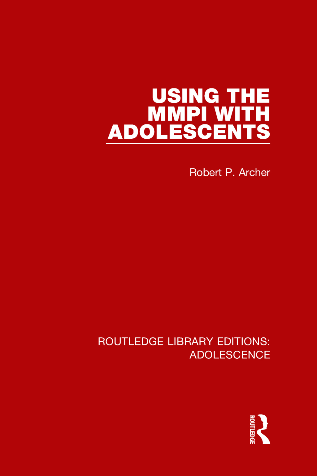 Using the MMPI with Adolescents 1st Edition - (PDF/EPUB Version)