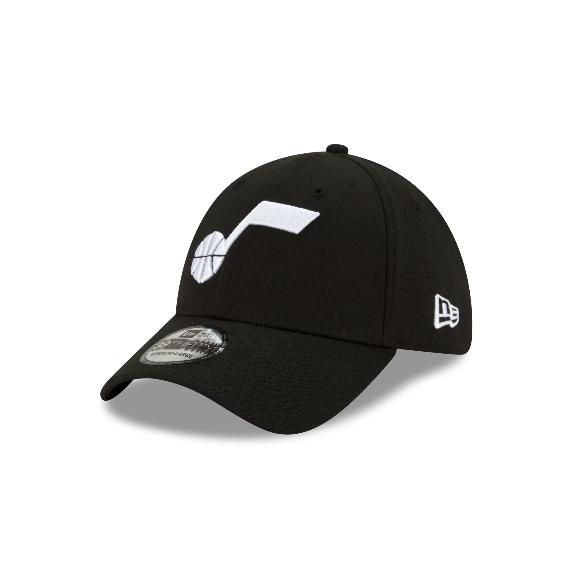 Utah Jazz Team Classic Black 39THIRTY Stretch Fit