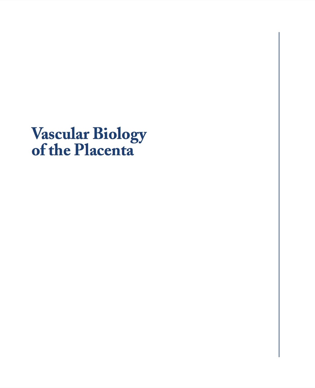 Vascular Biology of the Placenta - (PDF/EPUB Version)
