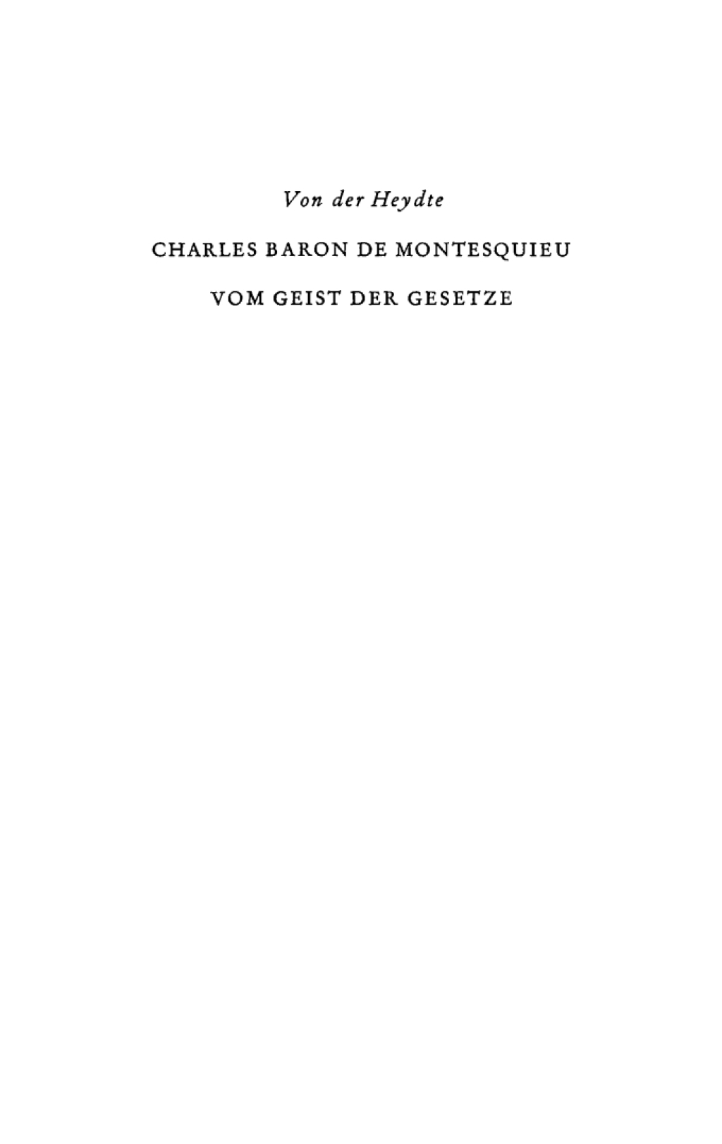 Vom Geist der Gesetze Eine Auswahl 1st Edition â€“ PDF/EPUB Version Downloadable