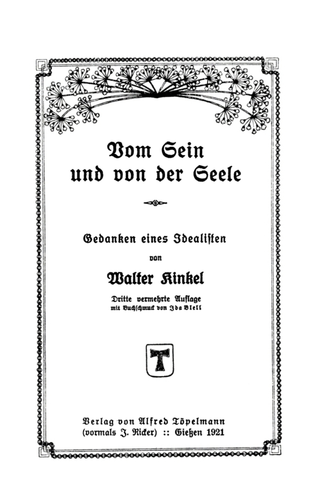Vom Sein und von der Seele Gedanken eines Idealisten 3rd Edition â€“ PDF/EPUB Version Downloadable