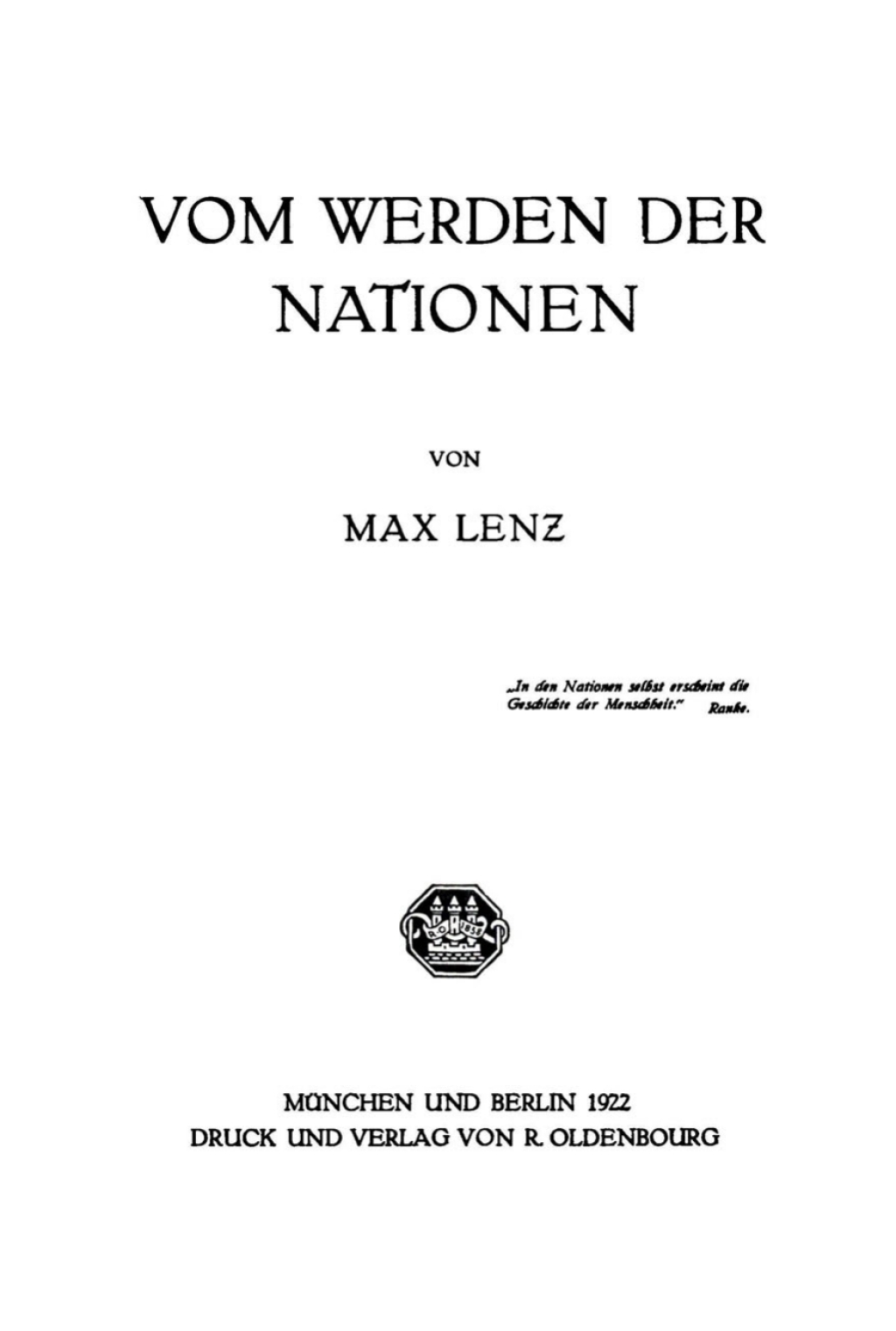 Vom Werden der Nationen 1st Edition â€“ PDF/EPUB Version Downloadable