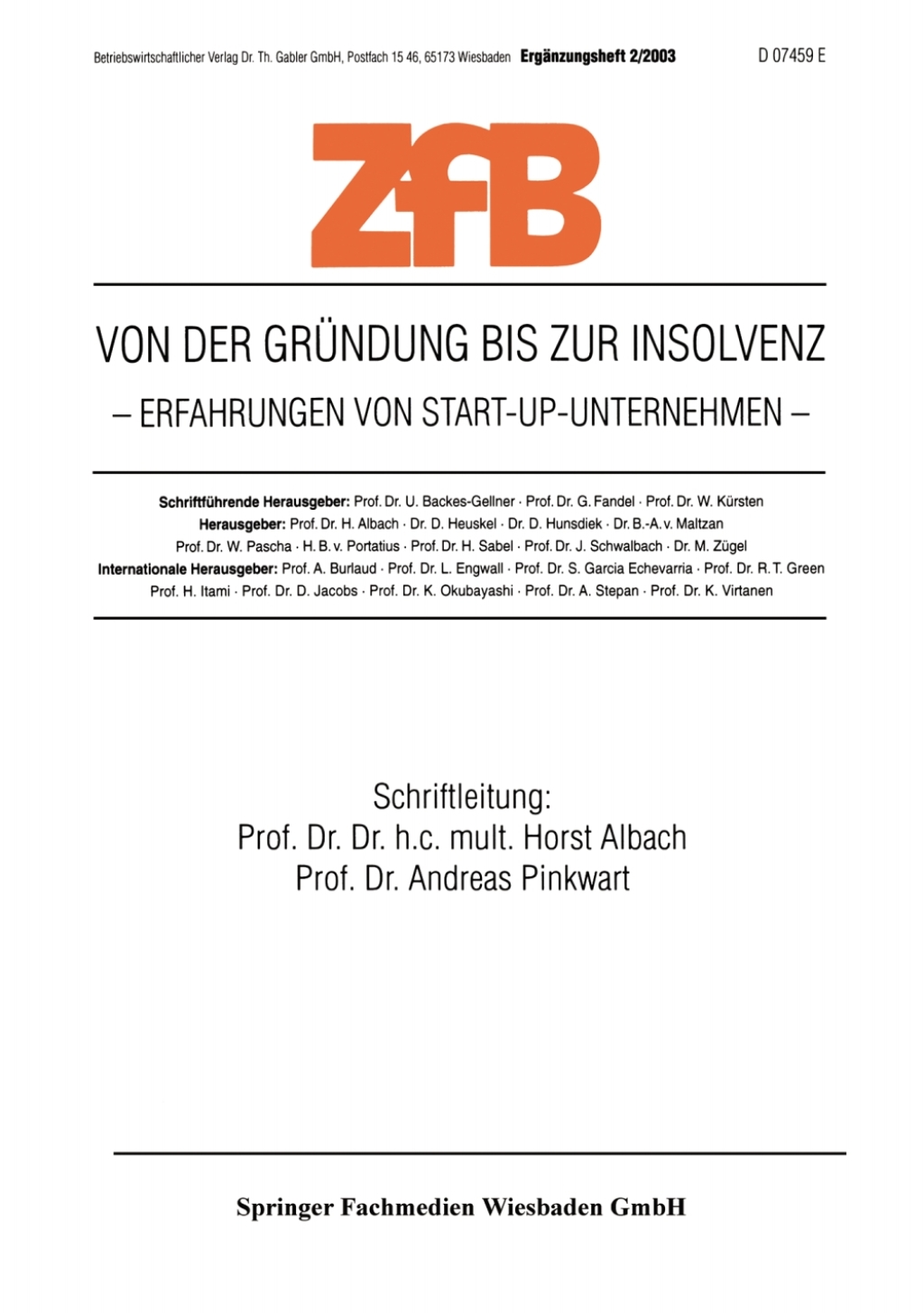 Von der GrÃ¼ndung bis zur Insolvenz Erfahrungen von Start-Up-Unternehmen 1st Edition â€“ PDF/EPUB Version Downloadable