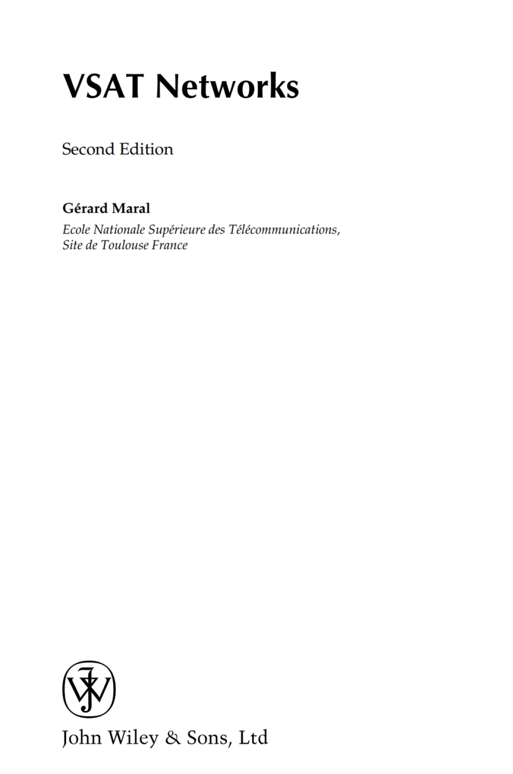 VSAT Networks 2nd Edition â€“ PDF/EPUB Version Downloadable