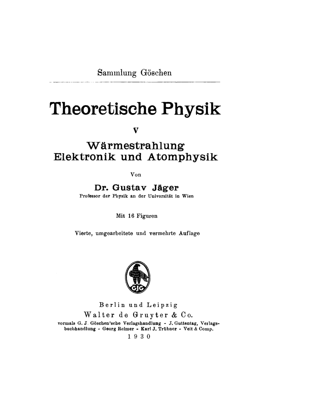 WÃ¤rmestrahlung, Elektronik und Atomphysik 4th Edition â€“ PDF/EPUB Version Downloadable