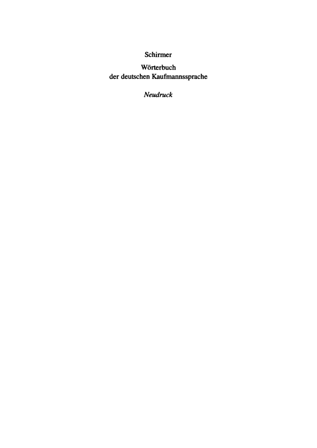WÃ¶rterbuch der deutschen Kaufmannssprache - auf geschichtlichen Grundlagen 1st Edition â€“ PDF/EPUB Version Downloadable