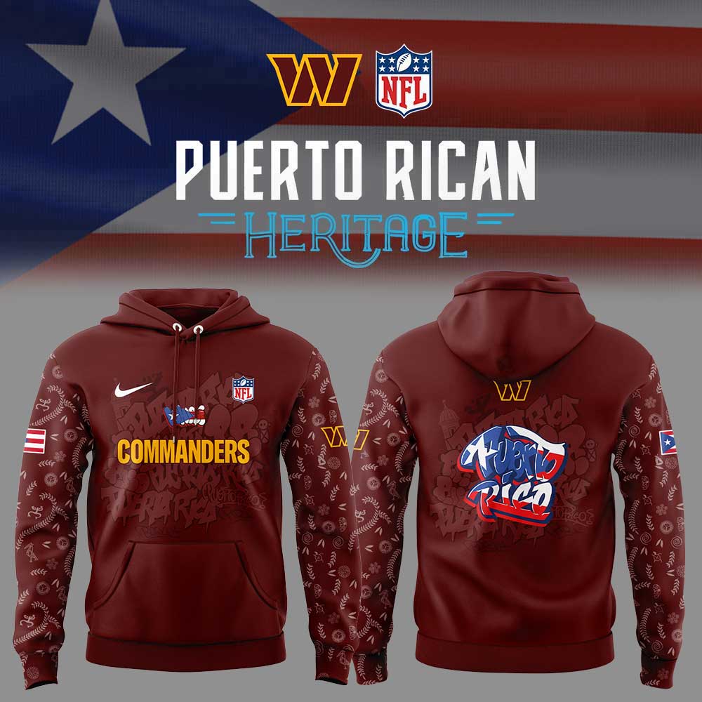 W.Commanders Puerto Rican Heritage Combo Hoodie
