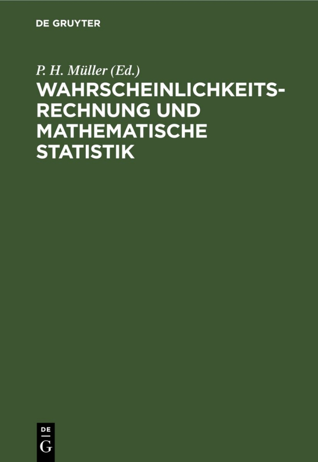 Wahrscheinlichkeitsrechnung und Mathematische Statistik Lexikon der Stochastik 2nd Edition â€“ PDF/EPUB Version Downloadable