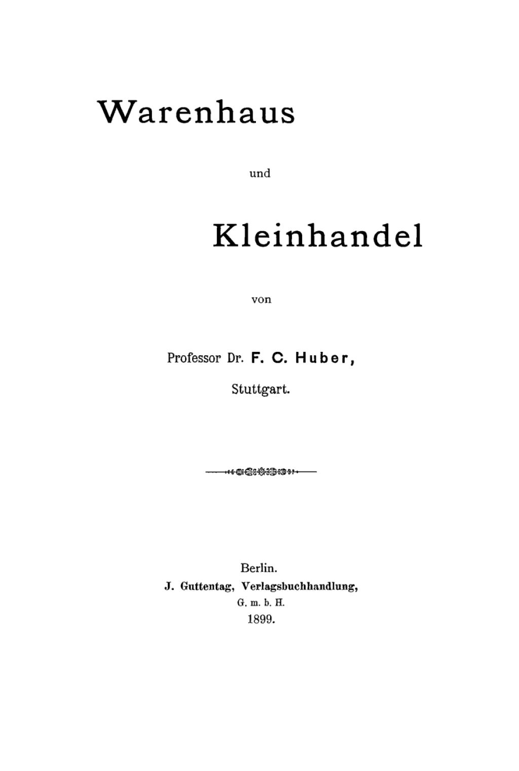 Warenhaus und Kleinhandel 1st Edition â€“ PDF/EPUB Version Downloadable