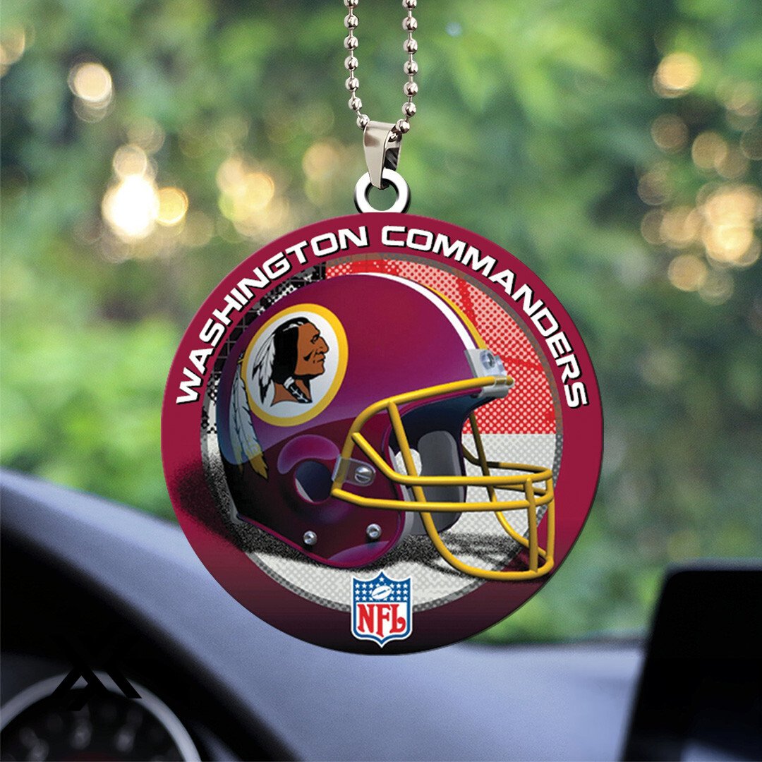 Washington Commanders Custom Acrylic 2-Sided Car Ornament