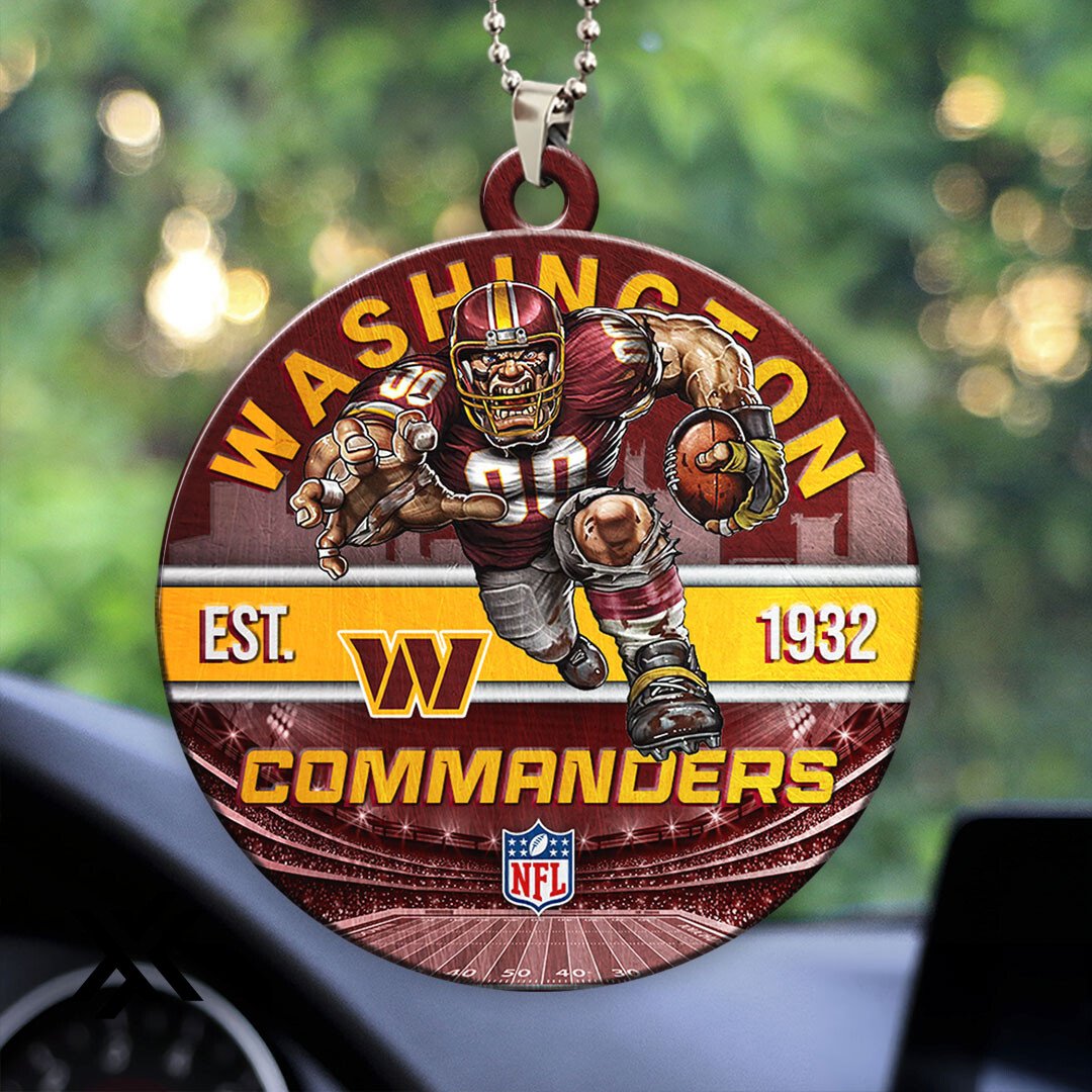 Washington Commanders Custom Two-Sided Acrylic Car Ornament