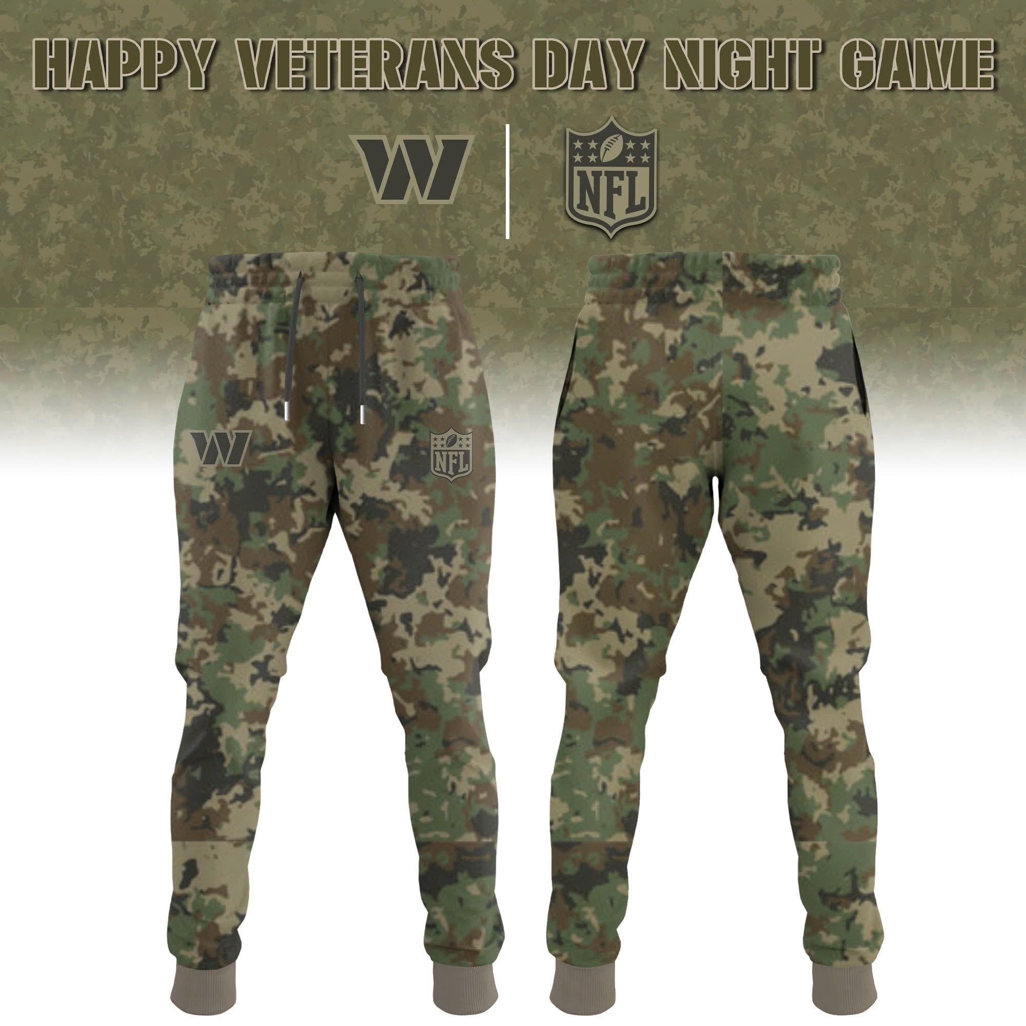 Washington Commanders NFL x Happy Veterans Day Night Game 2025 Limited Jogger