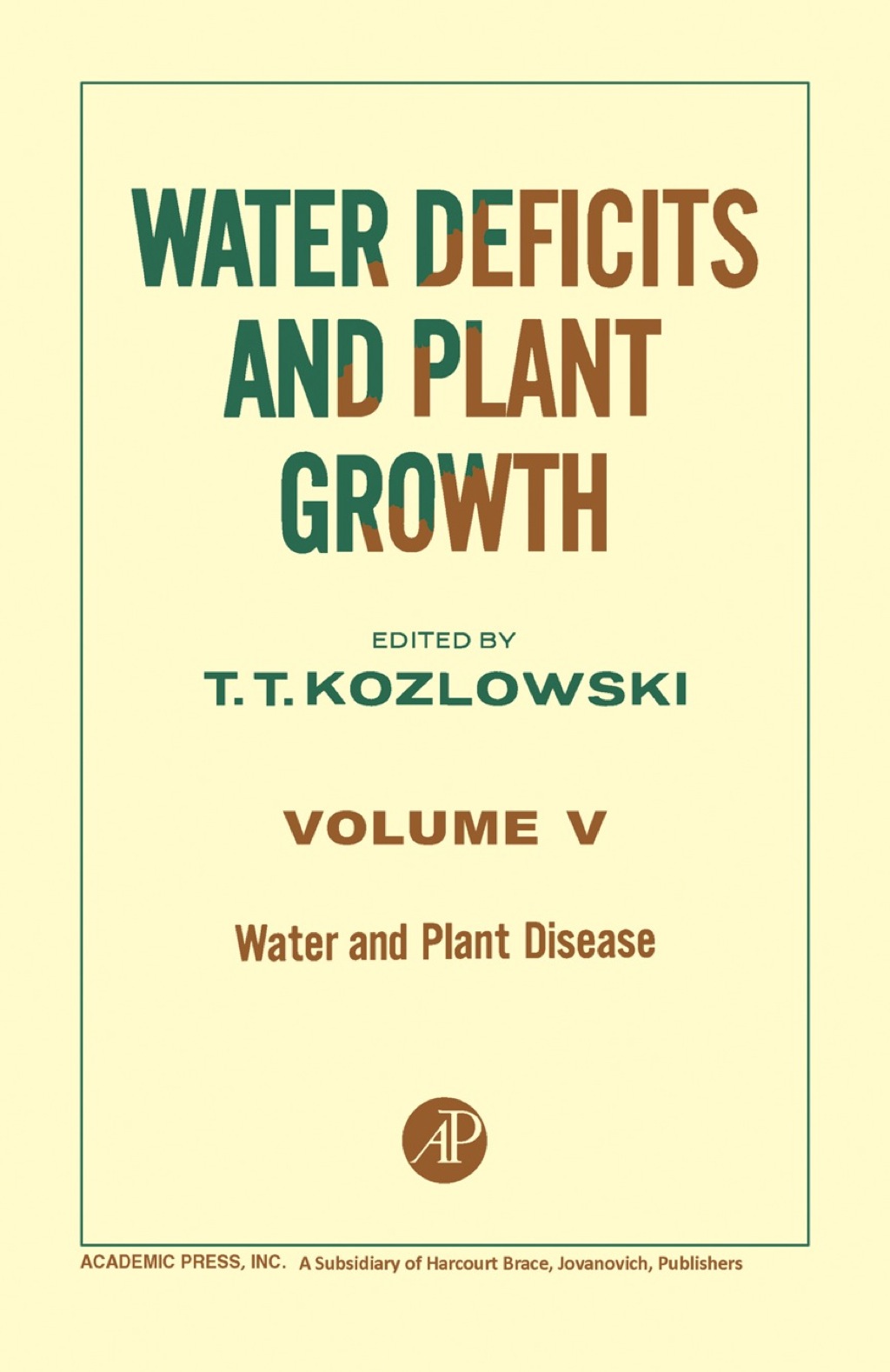 Water and Plant Disease  â€“ PDF/EPUB Version Downloadable