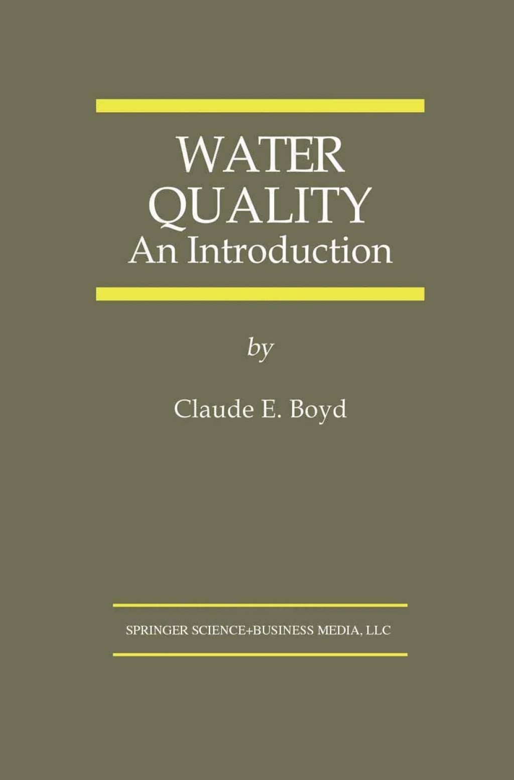 Water Quality An Introduction  â€“ PDF/EPUB Version Downloadable
