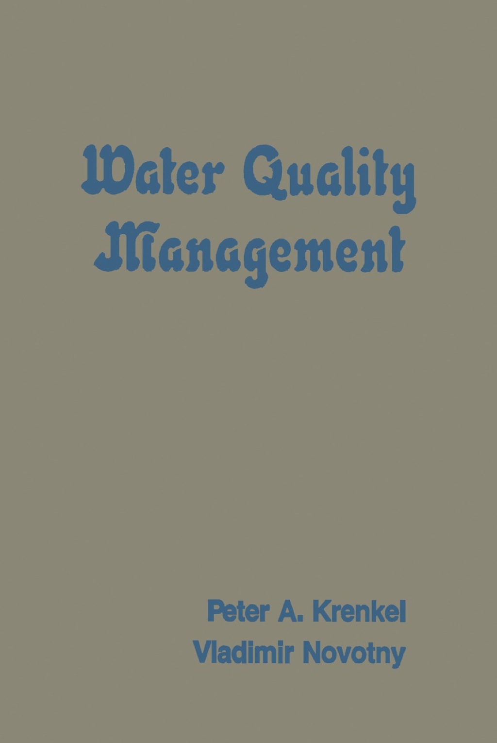 Water Quality Management 1st Edition â€“ PDF/EPUB Version Downloadable