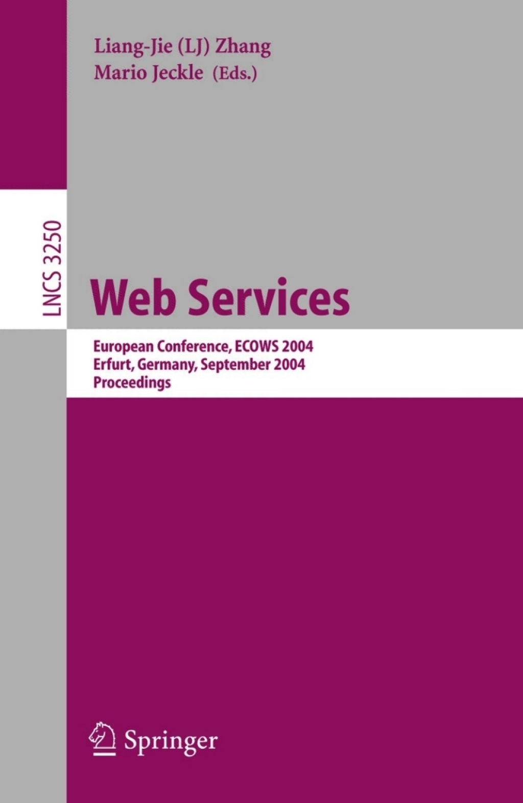 Web Services European Conference, ECOWS 2004, Erfurt, Germany, September 27-30, 2004, Proceedings 1st Edition â€“ PDF/EPUB Version Downloadable