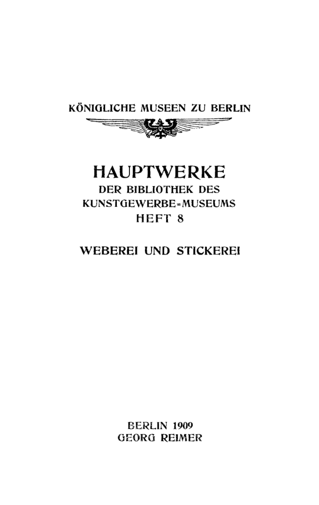 Weberei und Stickerei 1st Edition â€“ PDF/EPUB Version Downloadable