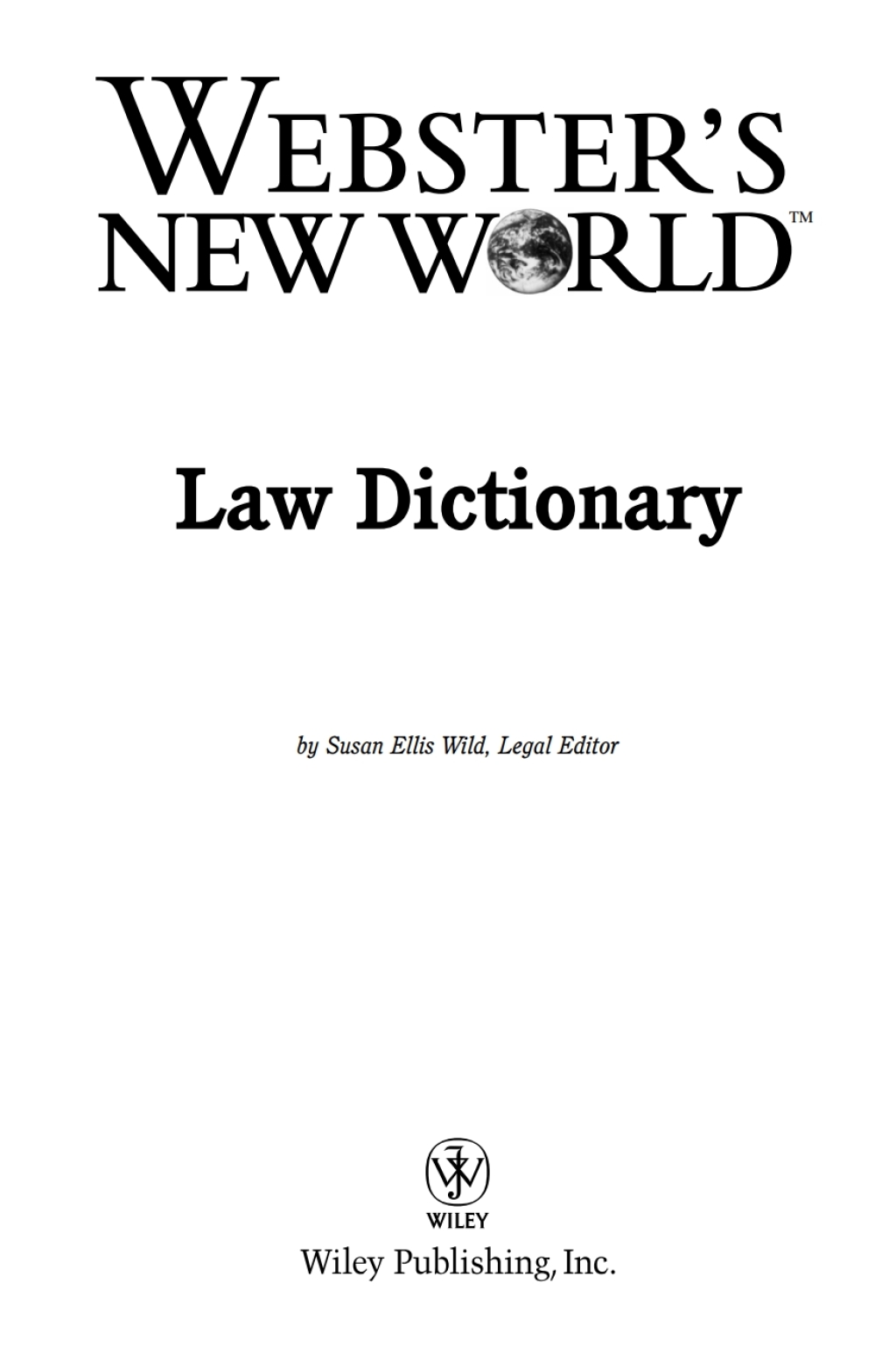 Webster's New World Law Dictionary - (PDF/EPUB Version)