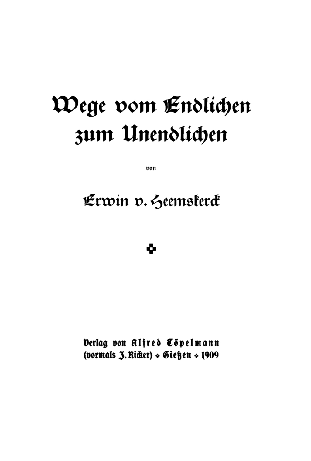 Wege vom Endlichen zum Unendlichen 1st Edition â€“ PDF/EPUB Version Downloadable