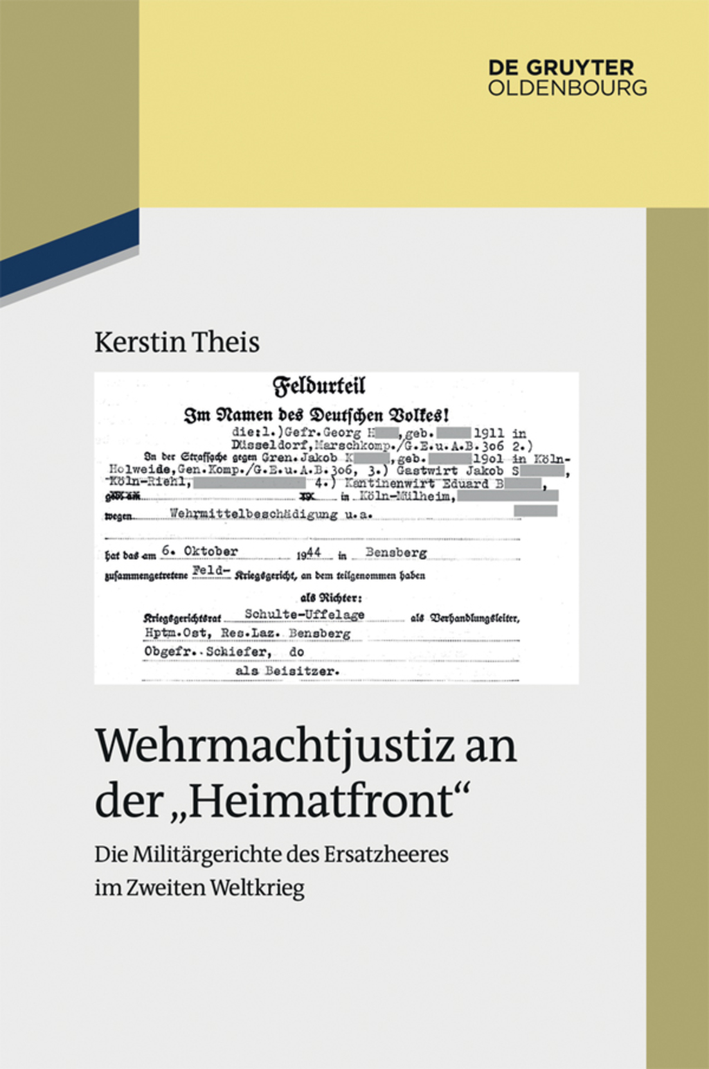 Wehrmachtjustiz an der "Heimatfront" Die MilitÃ¤rgerichte des Ersatzheeres im Zweiten Weltkrieg 1st Edition â€“ PDF/EPUB Version Downloadable