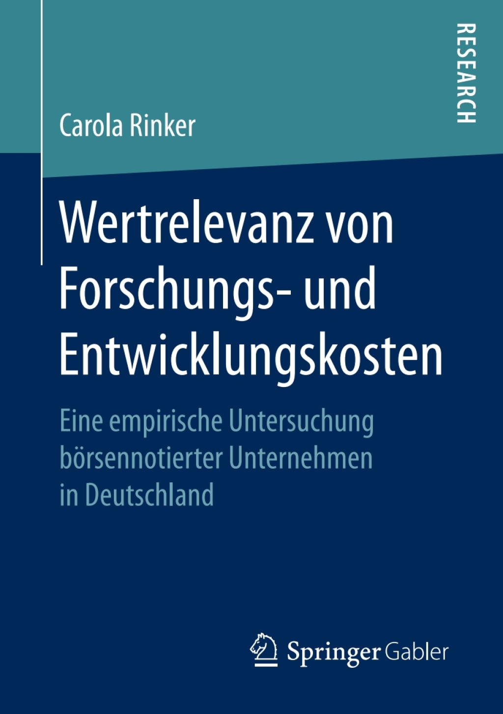 Wertrelevanz von Forschungs- und Entwicklungskosten Eine empirische Untersuchung bÃ¶rsennotierter Unternehmen in Deutschland  â€“ PDF/EPUB Version Downloadable