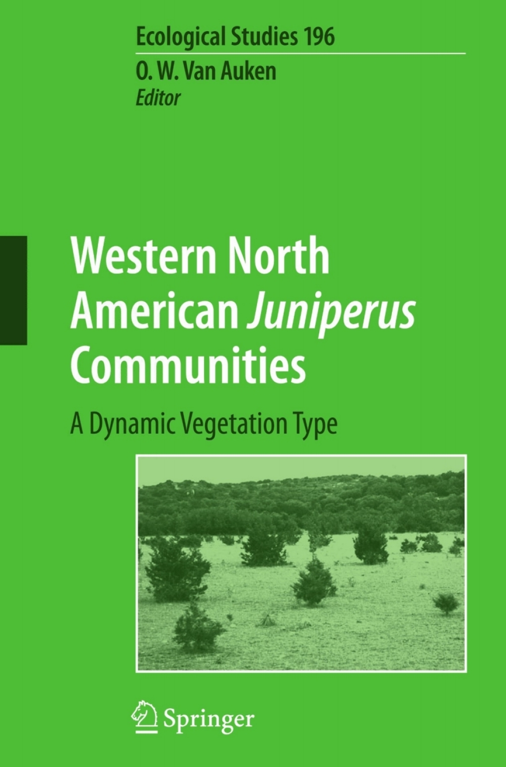 Western North American Juniperus Communities A Dynamic Vegetation Type 1st Edition â€“ PDF/EPUB Version Downloadable